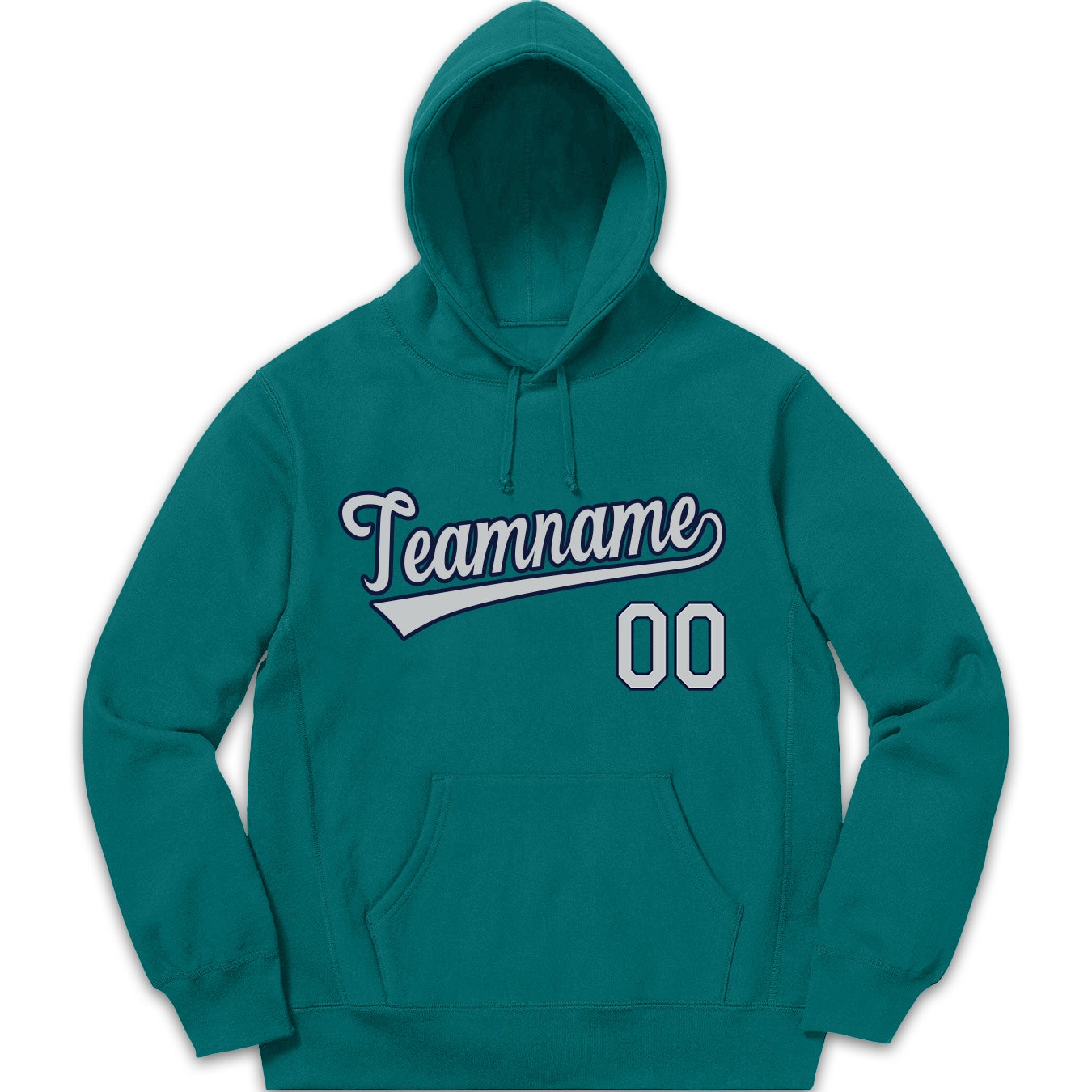Custom Aqua Navy-Gray Classic Style Sweatshirt Fashion Hoodie Uniform| KXKSHOP