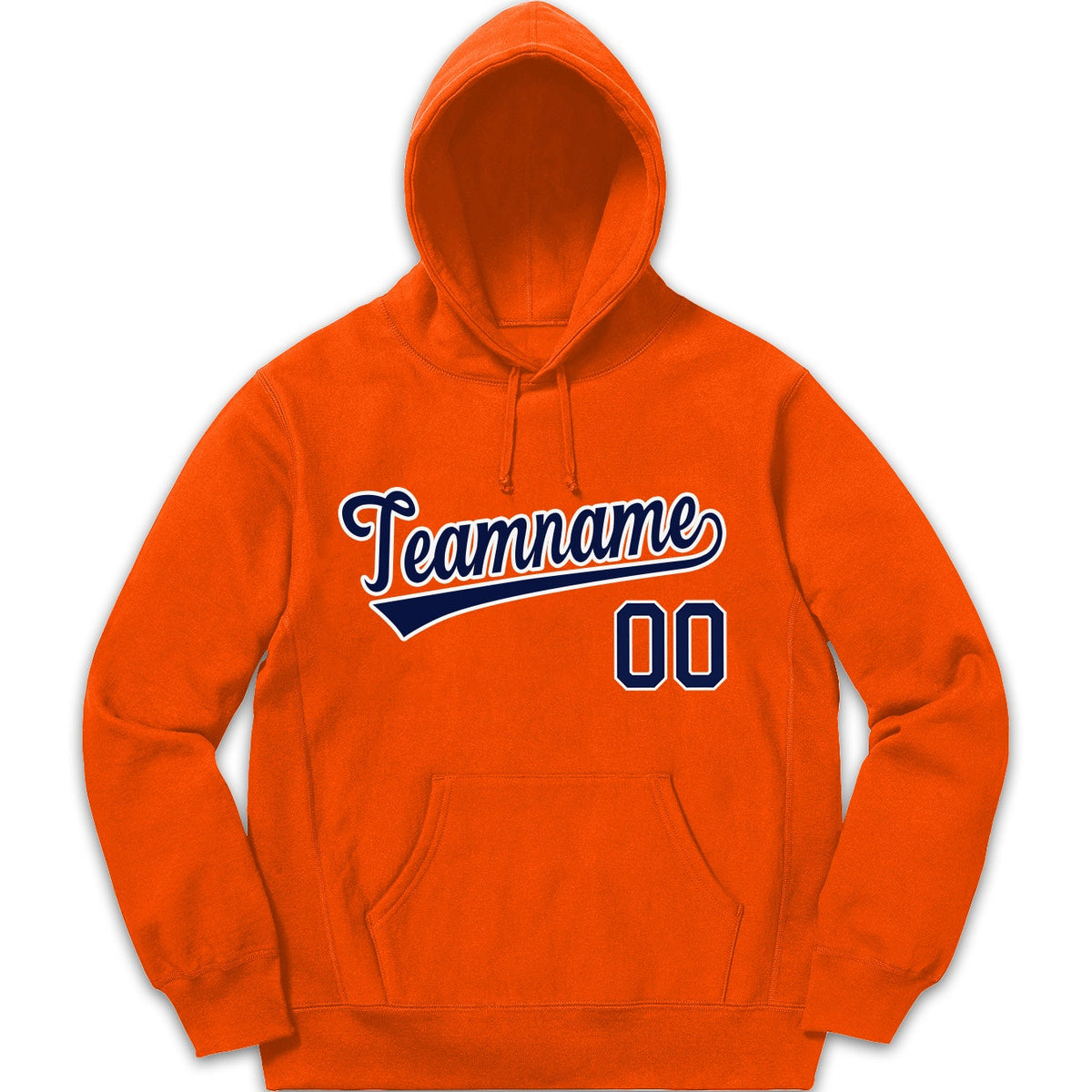 Custom Orange Navy-White Sports Classic Style Pullover Fashion Hoodie Uniform| KXKSHOP