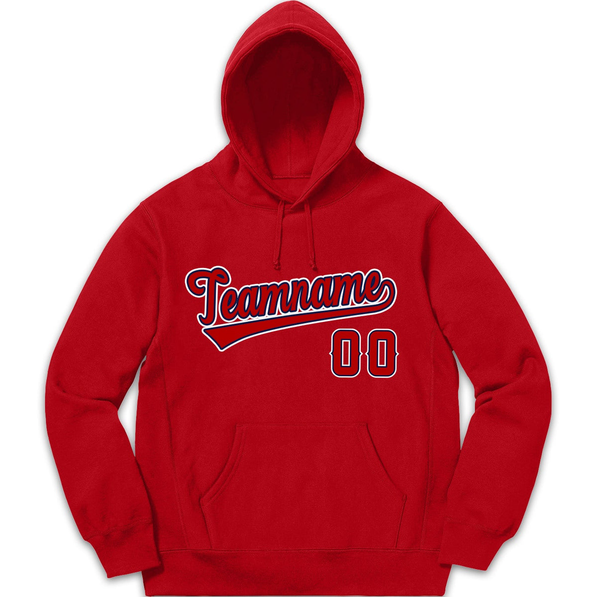 Custom Red White-Red Classic Style Pullover Fashion Hoodie Uniform| KXKSHOP