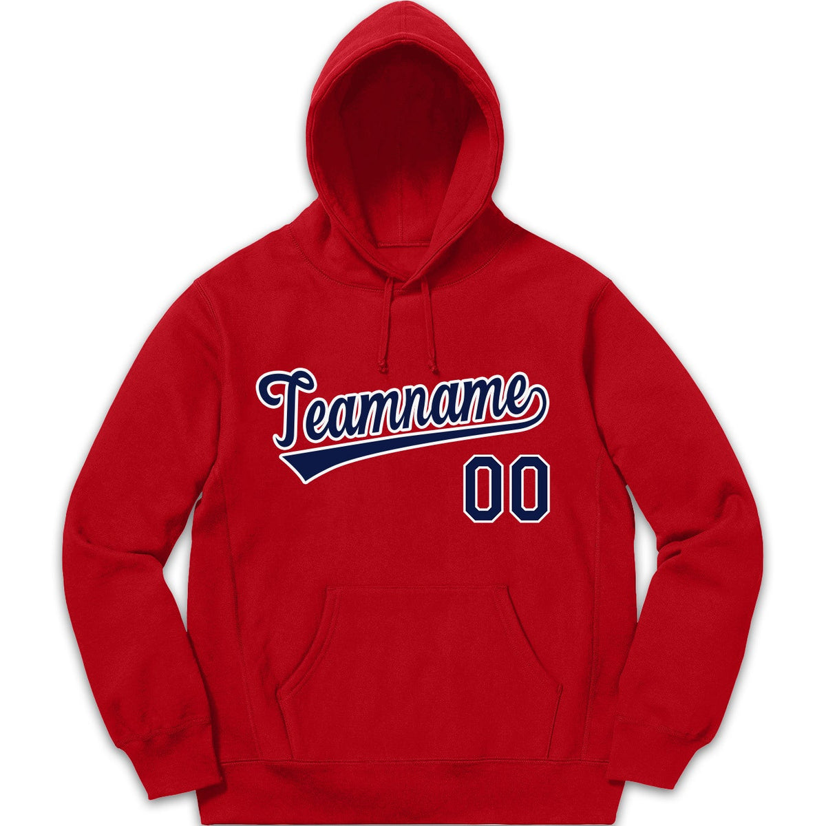 Custom Red Navy-White Classic Style Pullover Fashion Hoodie Uniform| KXKSHOP