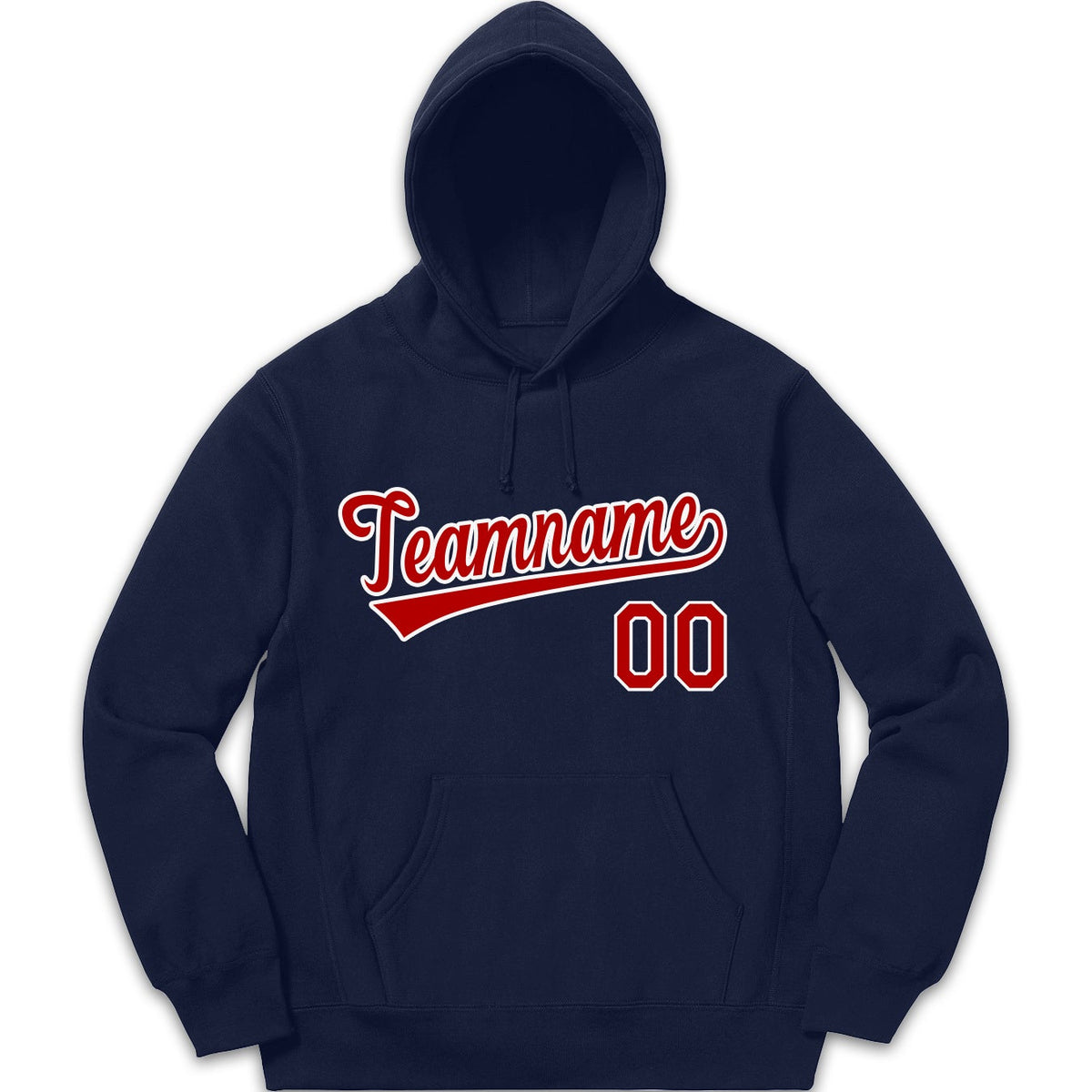 Custom Navy Red-White Classic Style Sweatshirt Fashion Hoodie Uniform| KXKSHOP