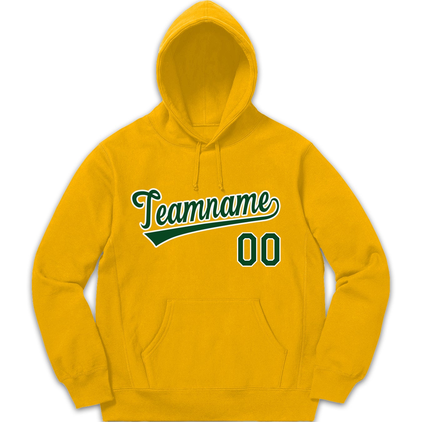 Custom Yellow Green White Classic Style Hoodie Pullover Fashion Uniform| KXKSHOP