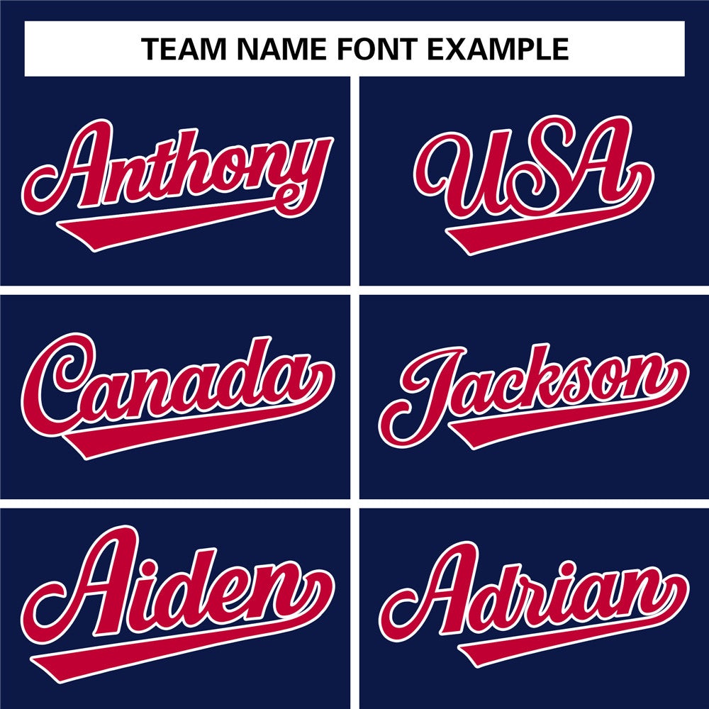 Custom Navy Red-White Classic Style Sweatshirt Fashion Hoodie Uniform| KXKSHOP