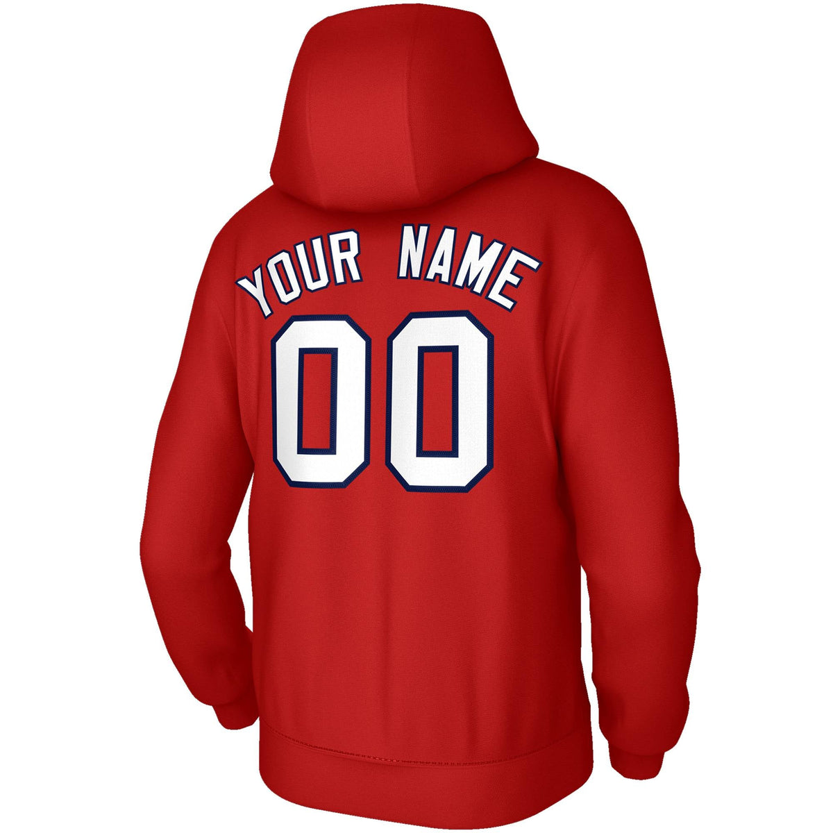 Custom Stitched Red White-Navy Classic Style Sweatshirt Pullover Hoodie| KXKSHOP
