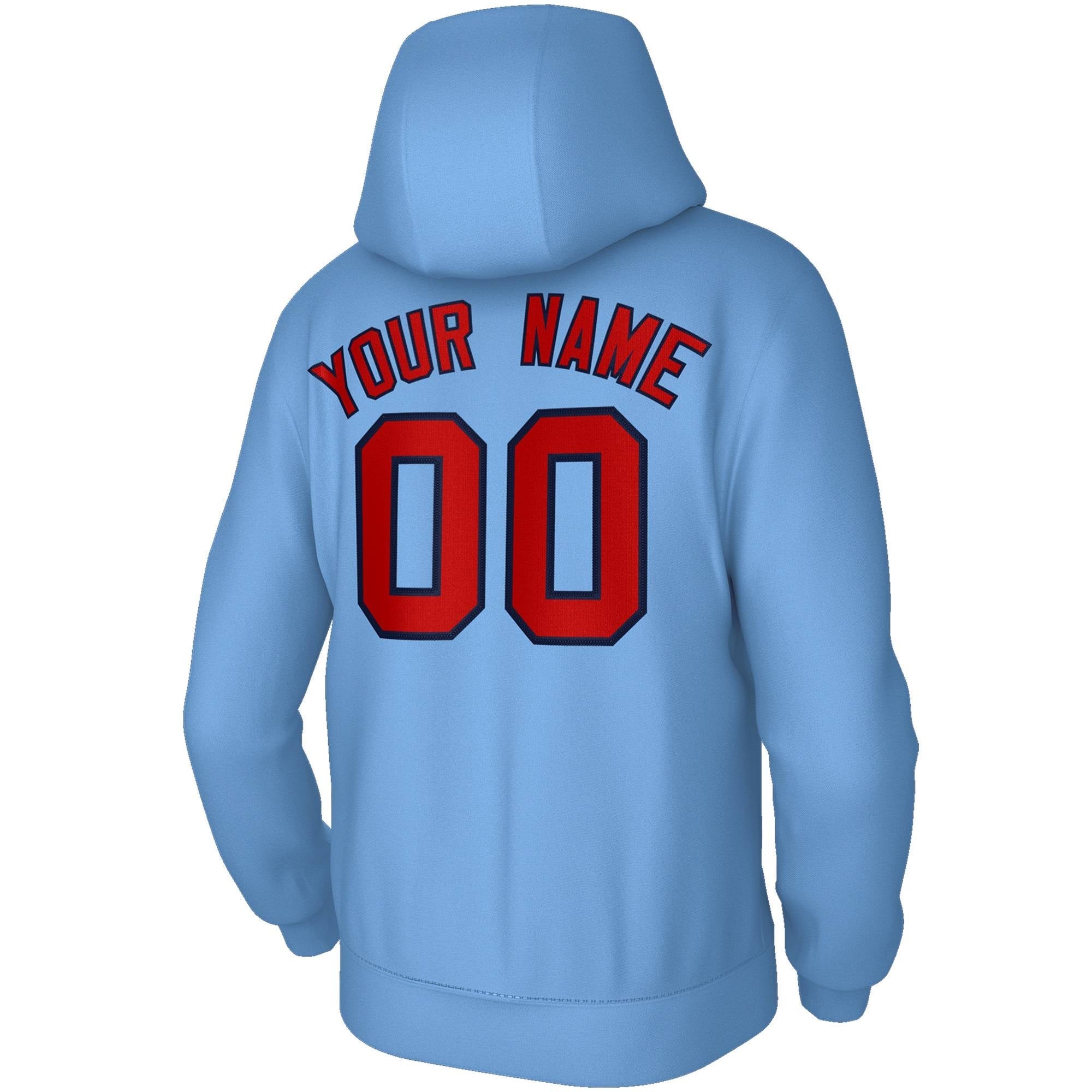 Custom Stitched Light Blue Red-Black Classic Style Hoodie Training Uniform| KXKSHOP
