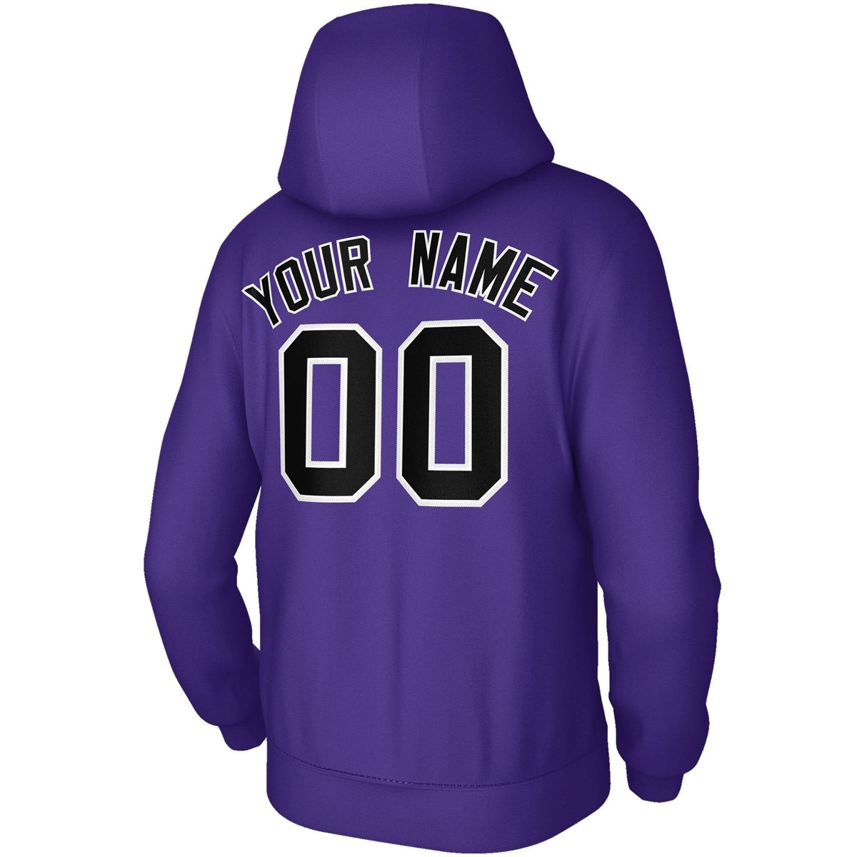Custom Stitched Purple White Black Classic Style Hoodie Training Uniform| KXKSHOP