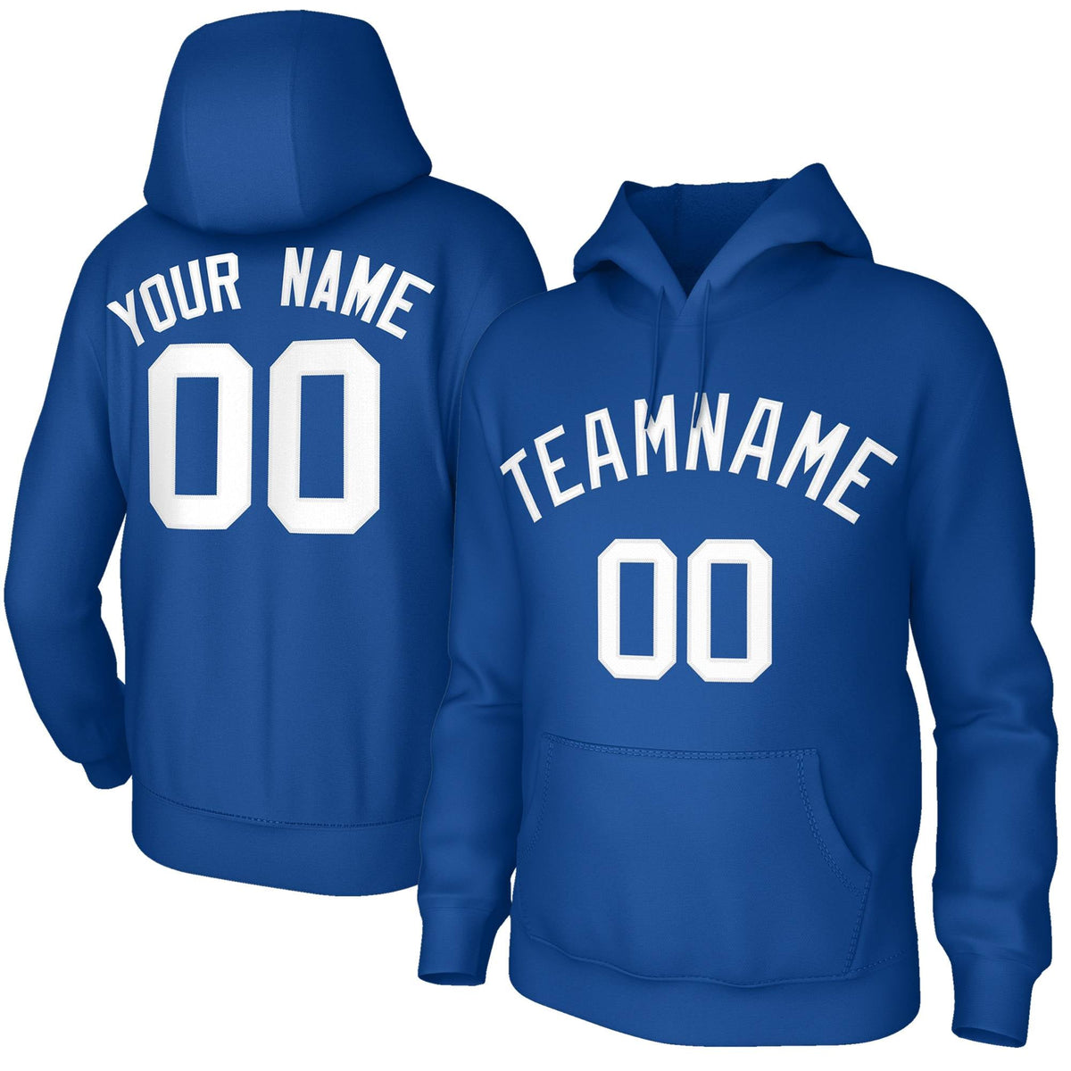 Custom Stitched Royal White Classic Style Hoodie Training Uniform| KXKSHOP