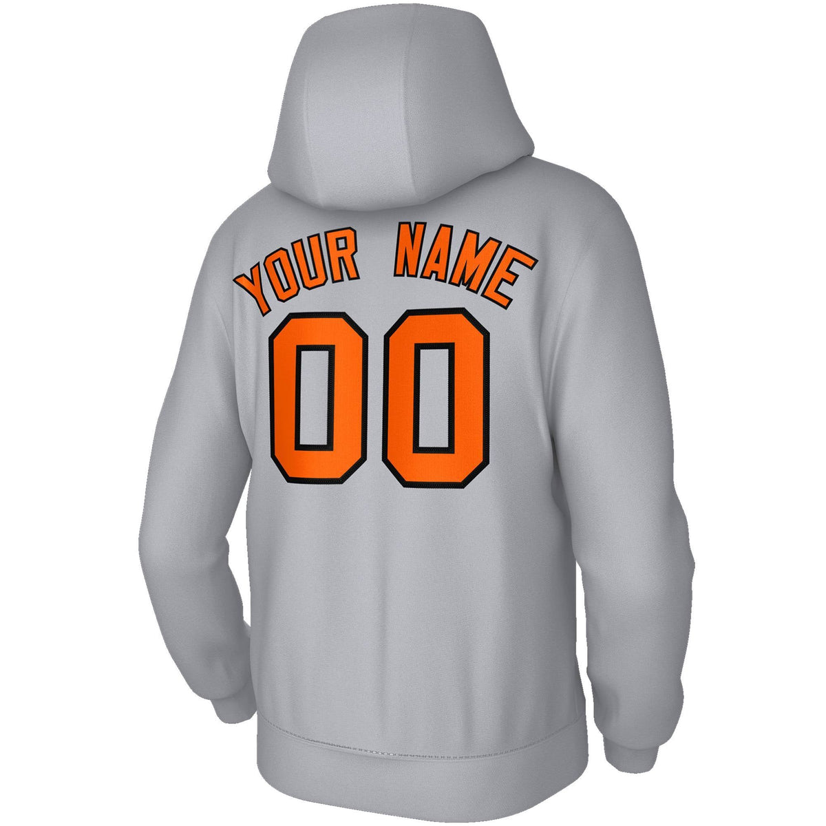 Custom Stitched Gray Orange-Black Classic Style Hoodie Training Uniform| KXKSHOP