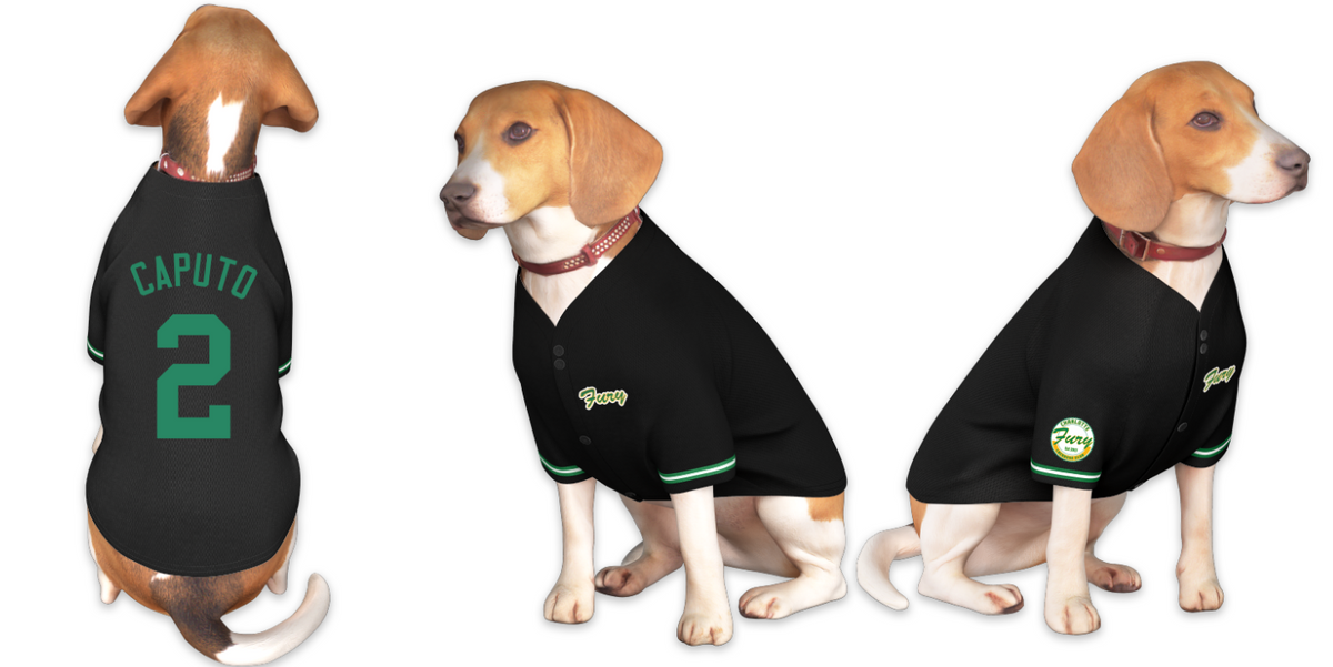 Custom Black Kelly Green Classic Style Dog Jersey |KXKSHOP