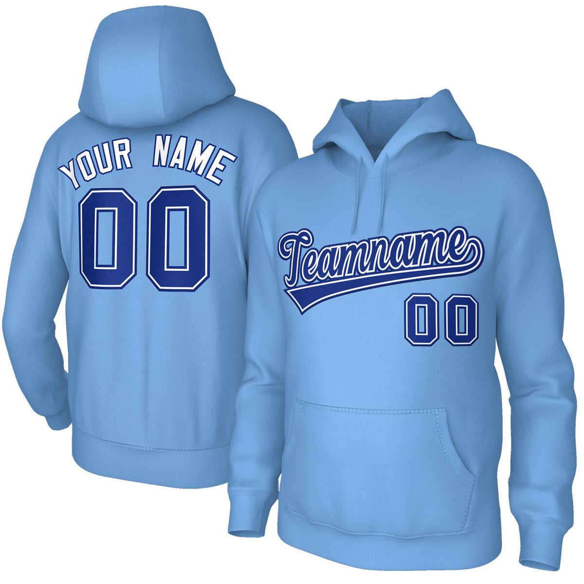 Custom Classic Style Hoodie Game Lt Blue Training Uniform| KXKSHOP