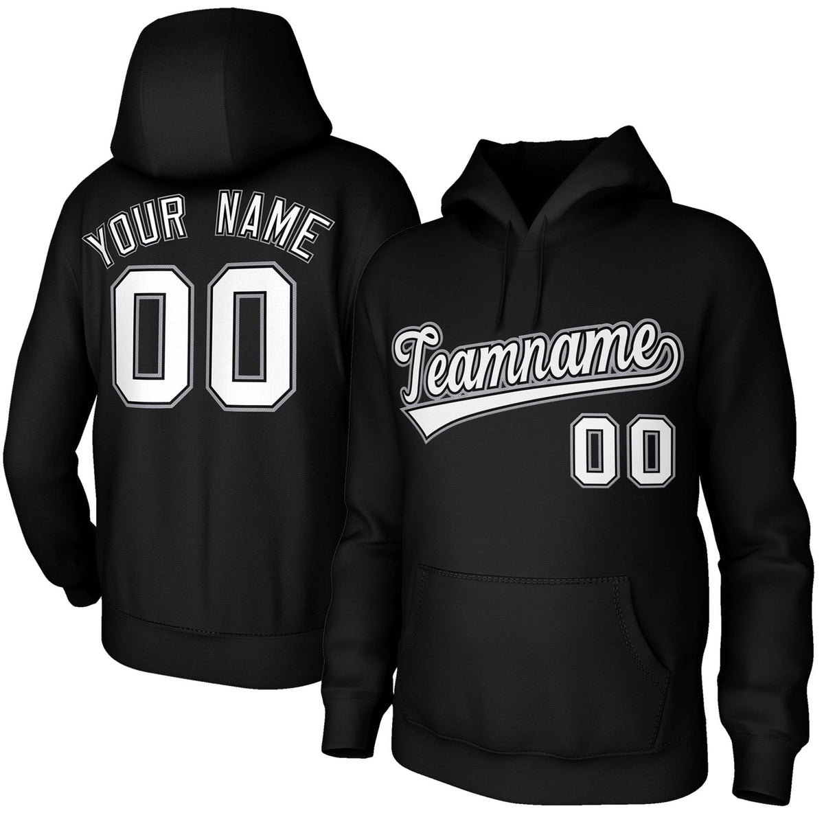 Custom Classic Style Hoodie Game Black Training Uniform| KXKSHOP