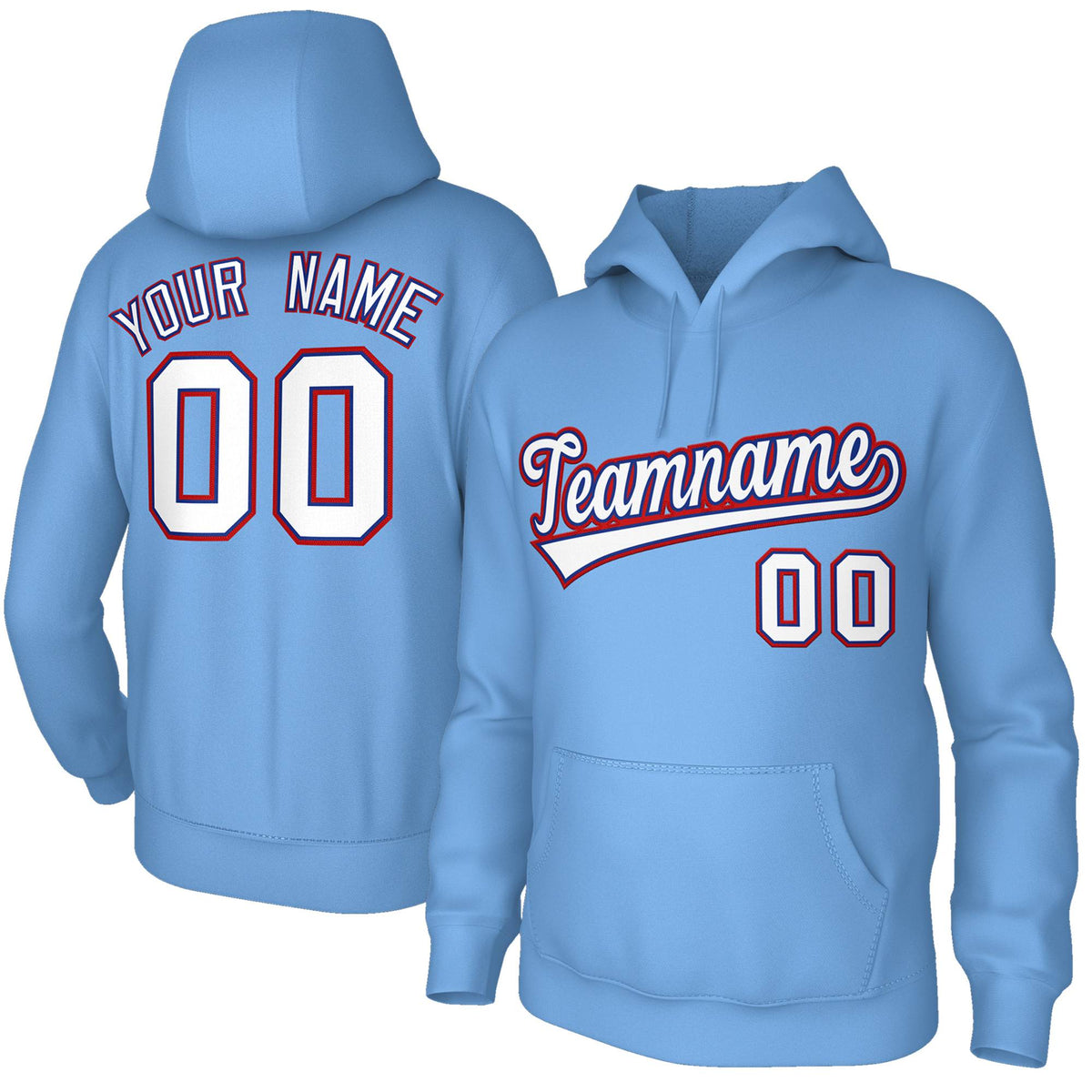 Custom Classic Style Hoodie Game Lt Blue Training Uniform| KXKSHOP