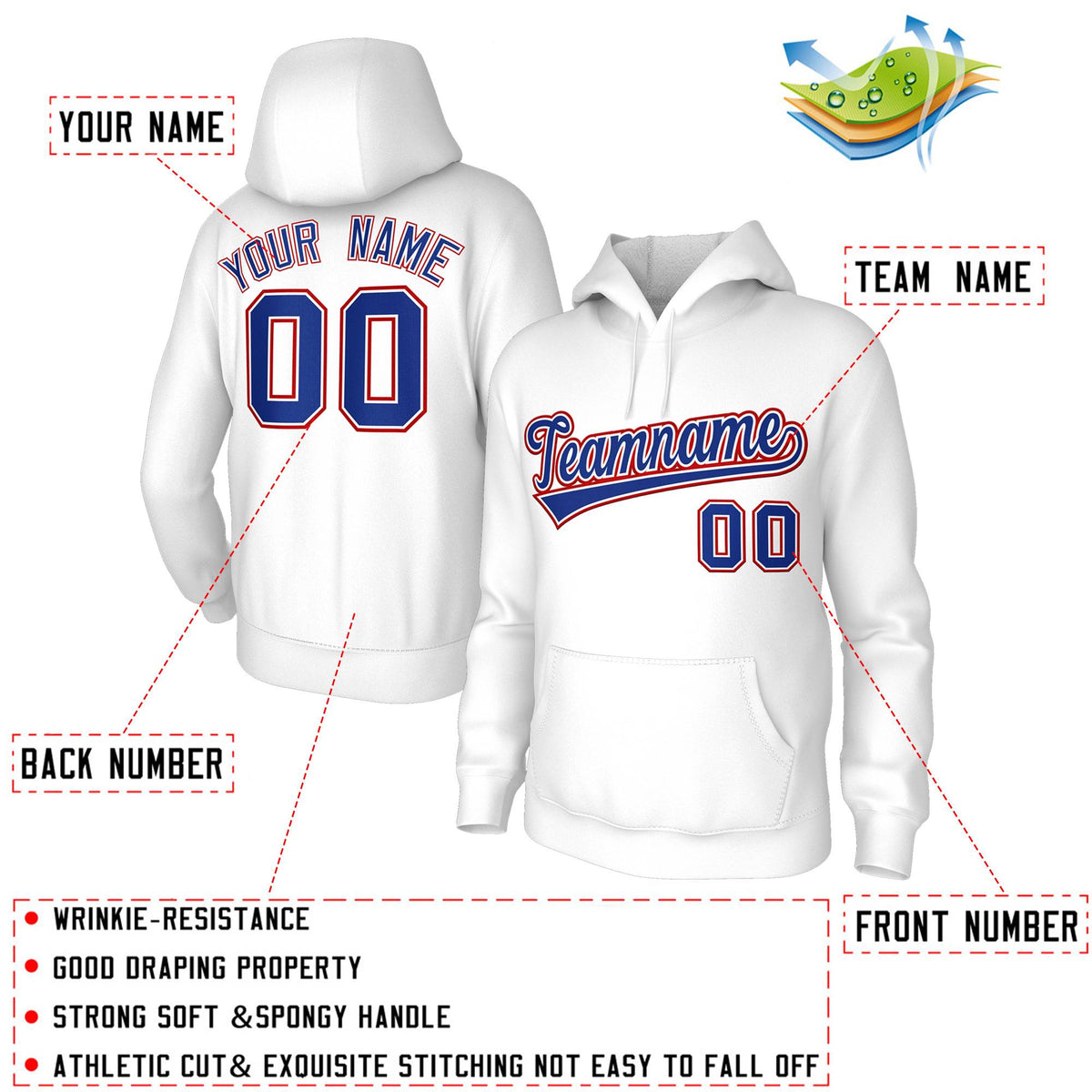 Custom Pullover Hoodies Personalized Stitched Name and Number Sweatshirts| KXKSHOP