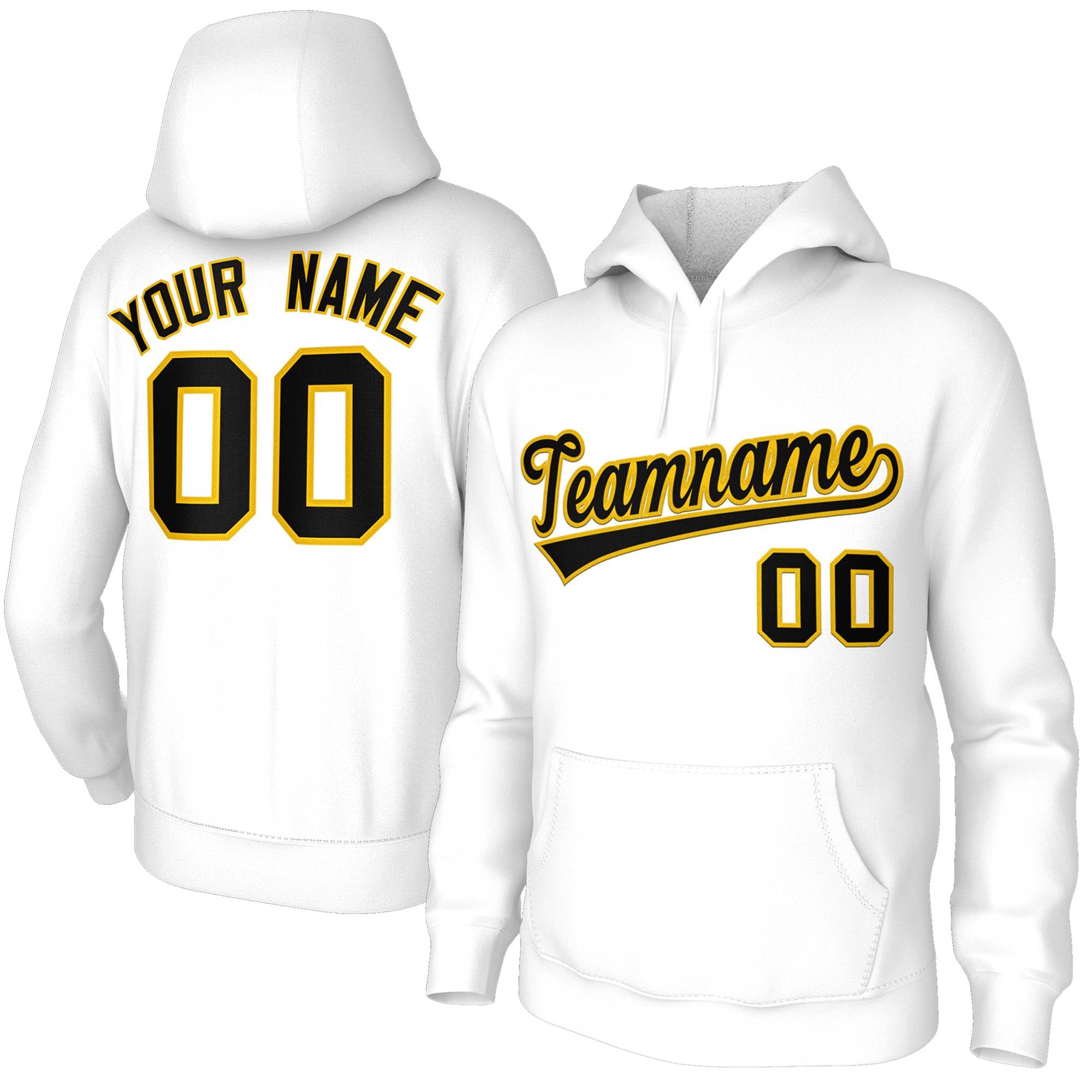 Custom Classic Style Hoodie White Athletic Pullover Sweatshirt| KXKSHOP