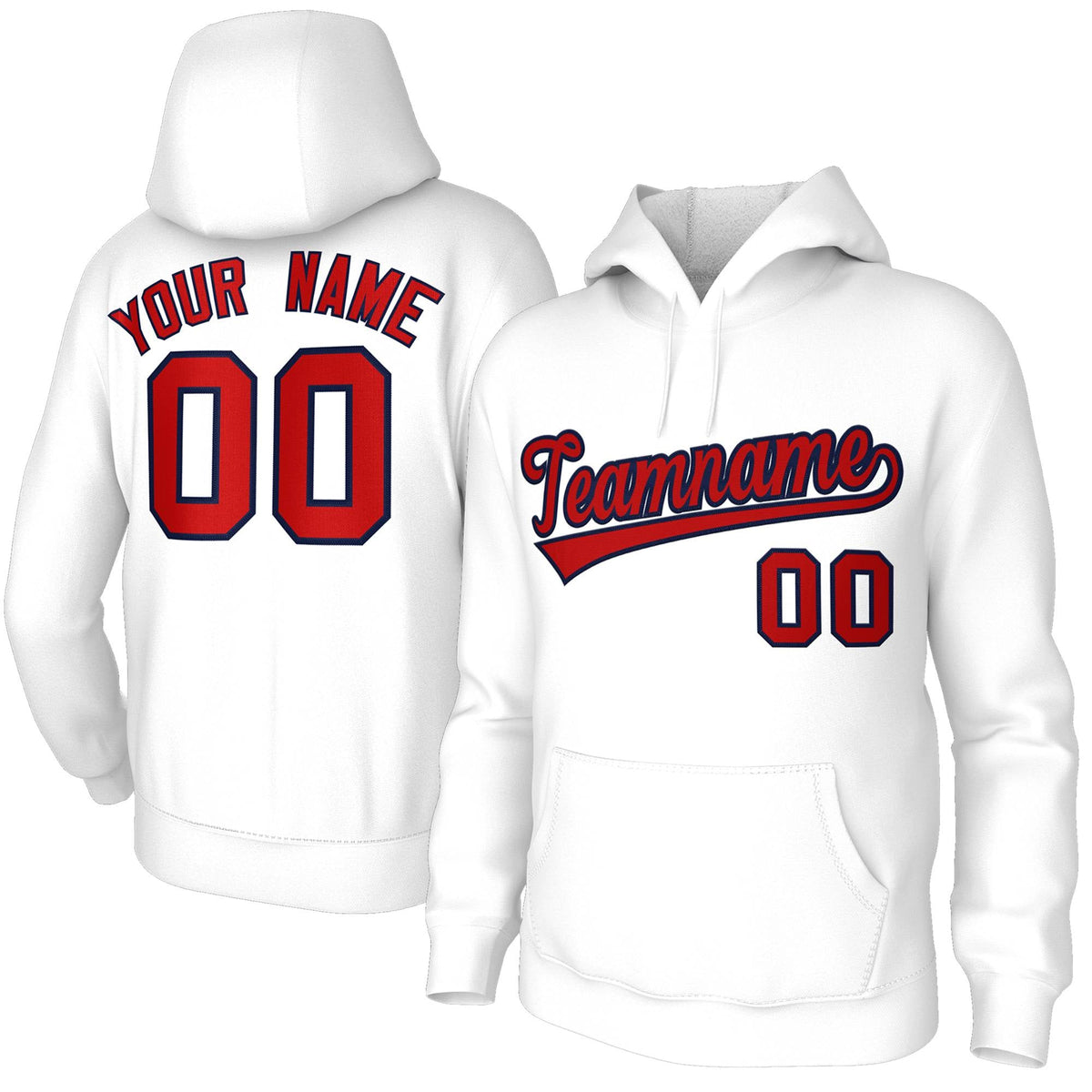 Custom Personalized Pullover Hoodies Stitched Name and Number Sweatshirts| KXKSHOP
