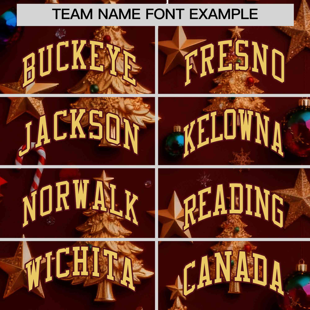 Custom Burgundy Khaki Christmas Graffiti Pattern Athletic Pullover Hoodie