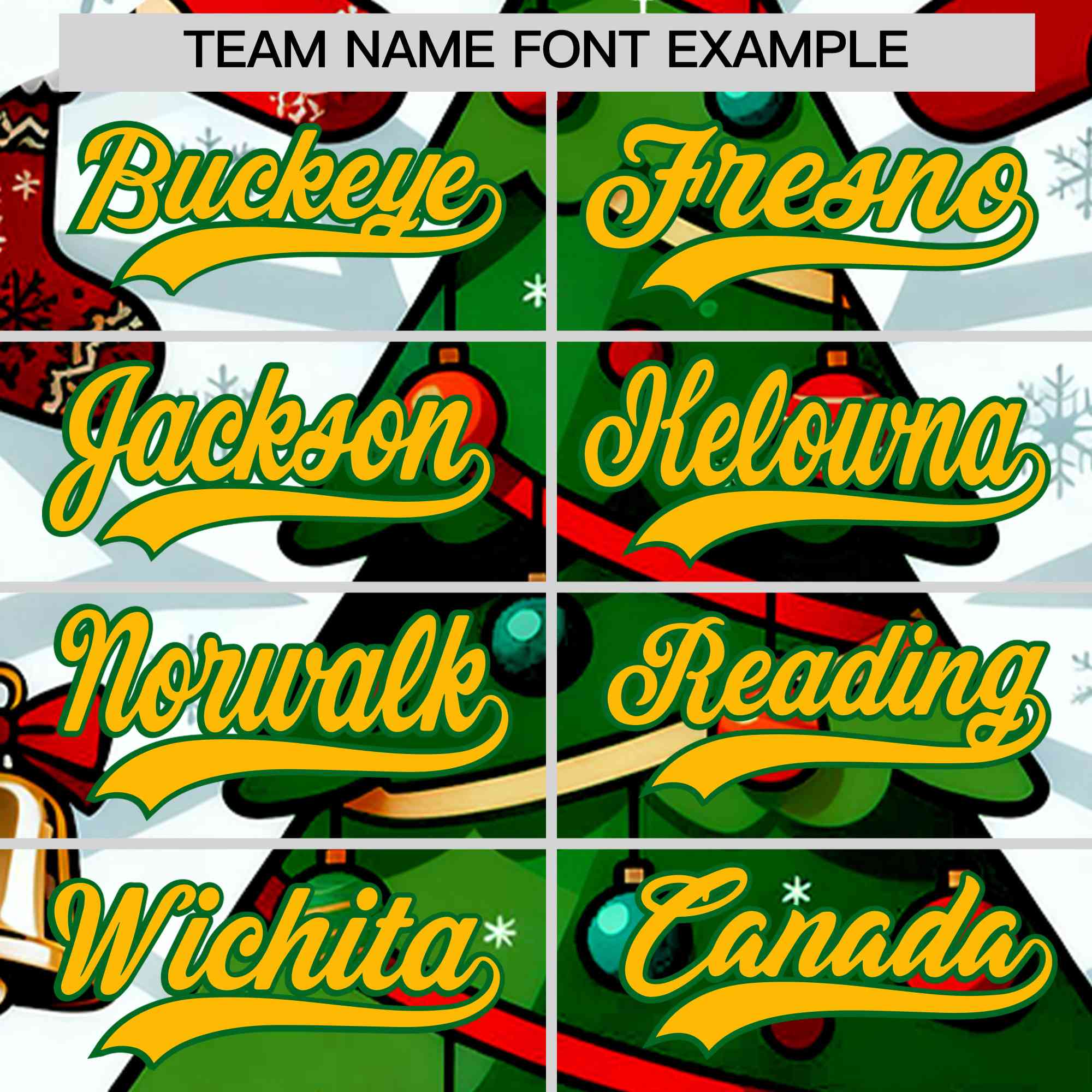 Custom Kelly Green Gold Christmas Graffiti Pattern Athletic Pullover Hoodie