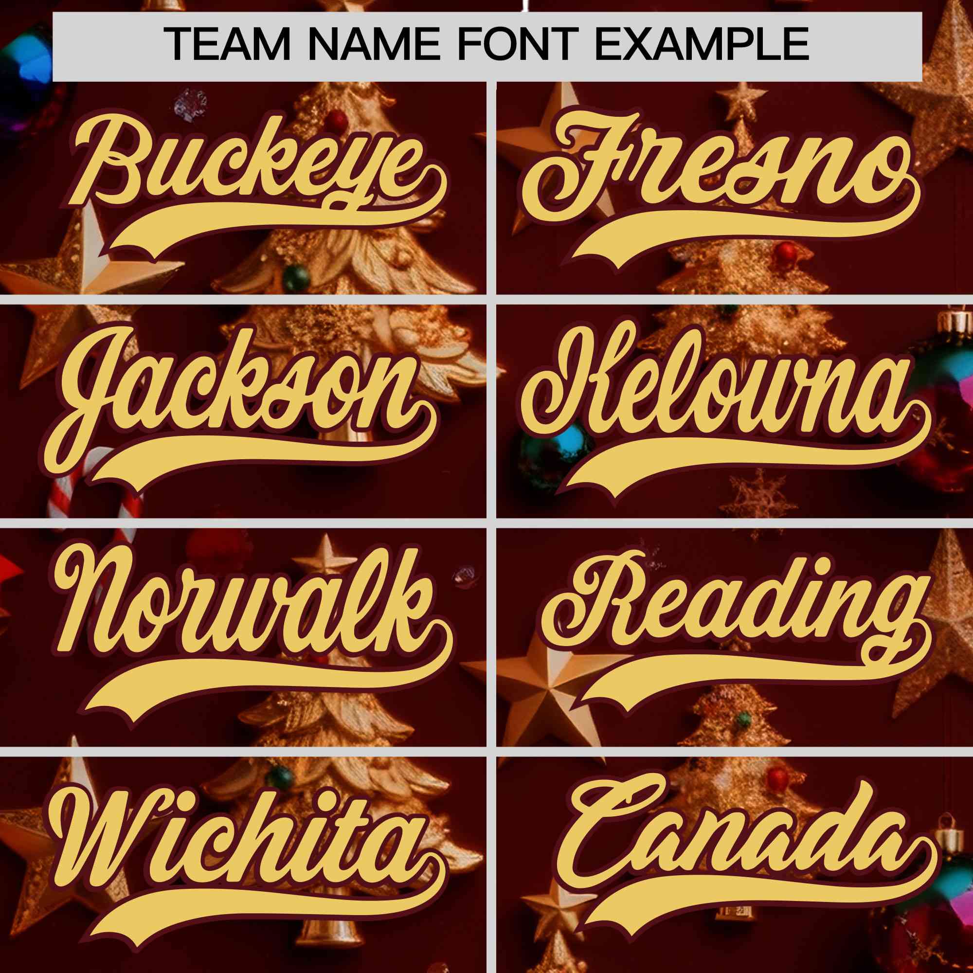 Custom Burgundy Khaki Christmas Graffiti Pattern Athletic Pullover Hoodie