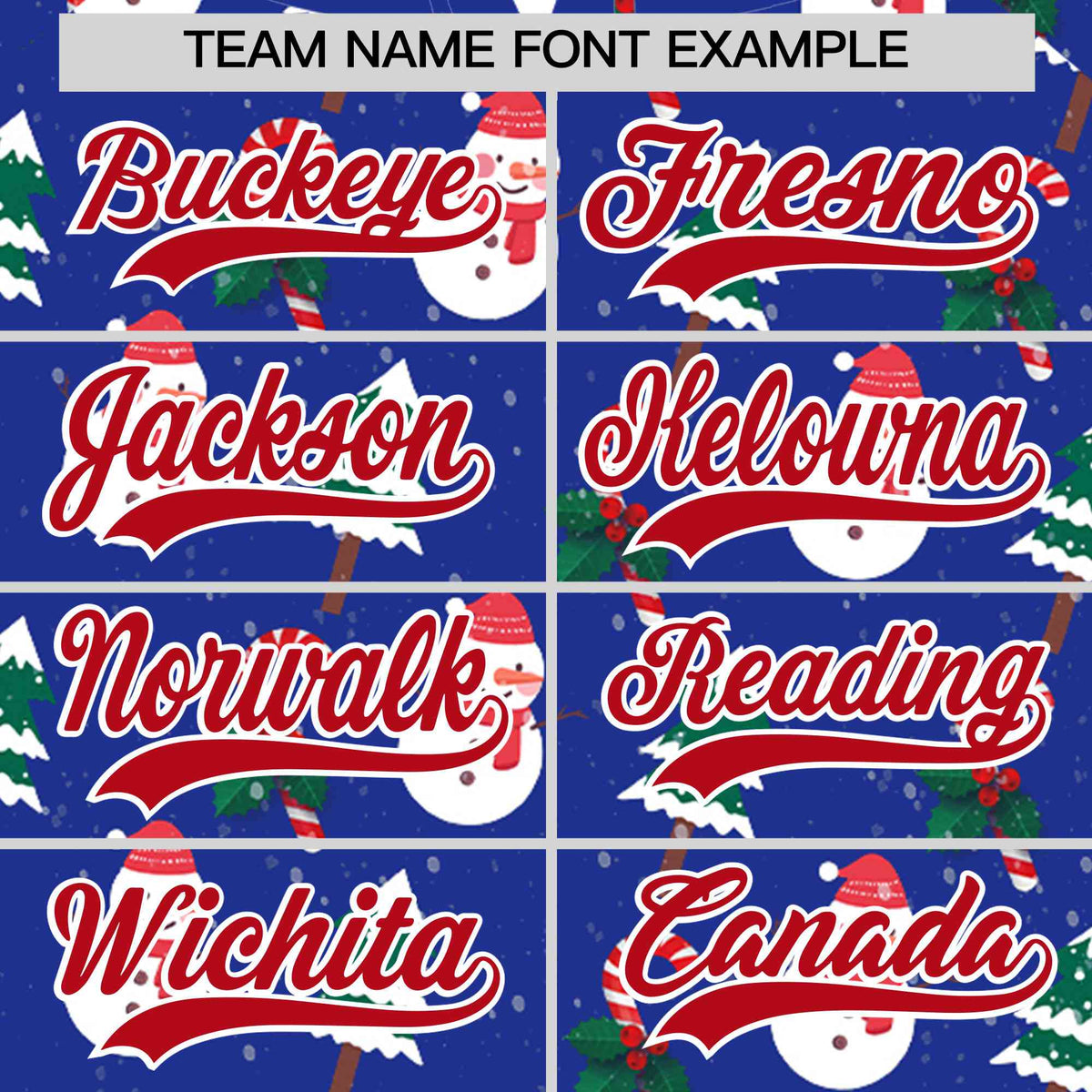 Custom Royal Blue Red Christmas Graffiti Pattern Athletic Pullover Hoodie