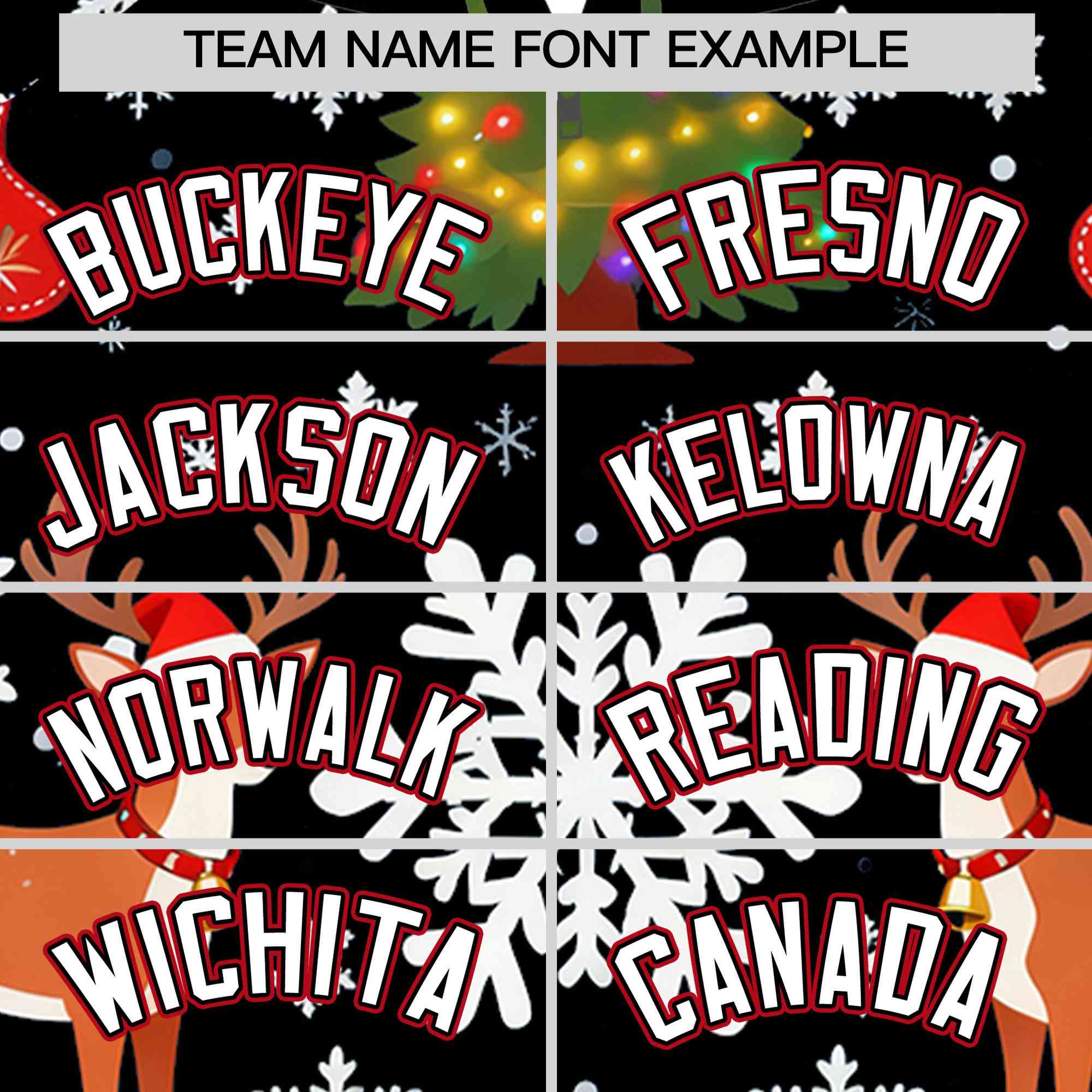 Custom Black White Christmas Graffiti Pattern Athletic Pullover Hoodie