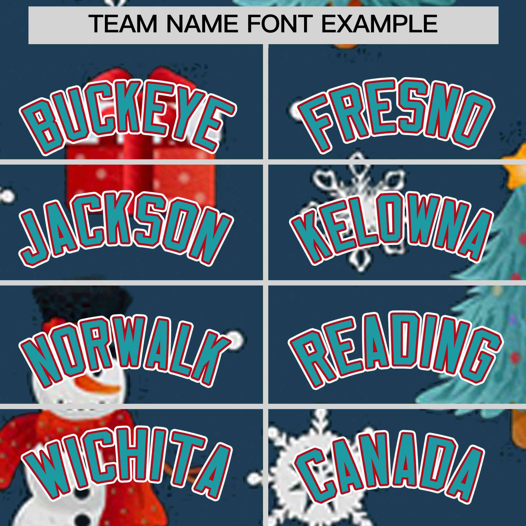 Custom Midnight Blue Aqua Christmas Graffiti Pattern Athletic Pullover Hoodie