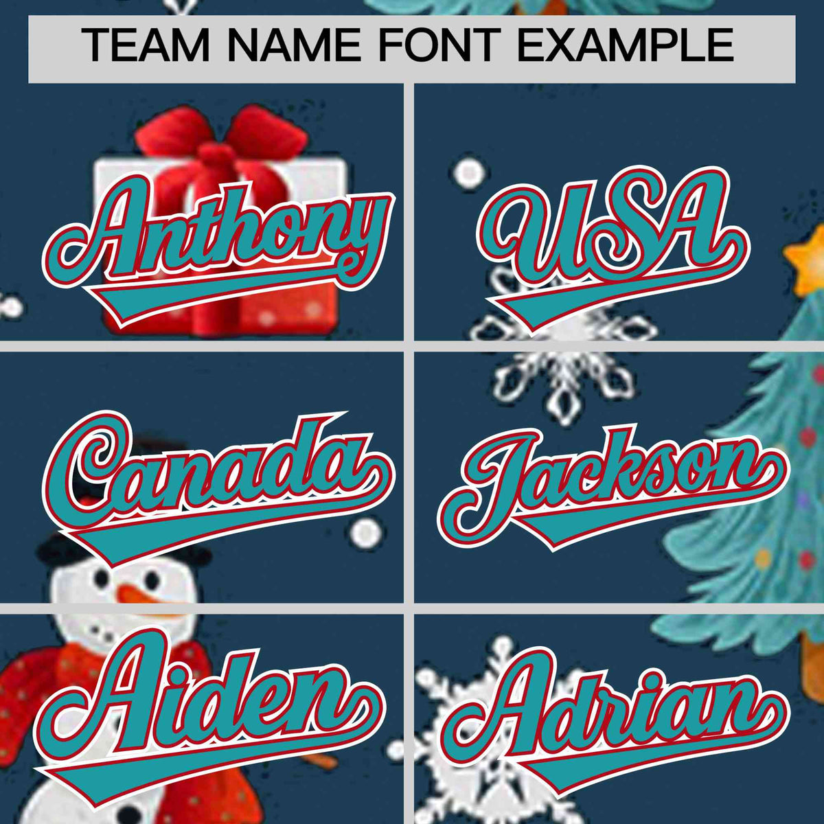 Custom Midnight Blue Aqua Christmas Graffiti Pattern Athletic Pullover Hoodie| KXKSHOP