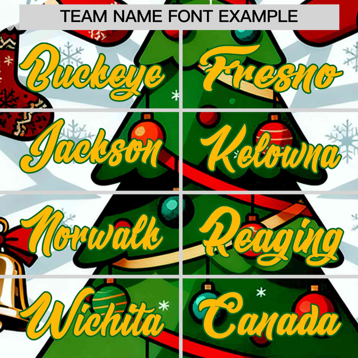 Custom Kelly Green Gold Christmas Graffiti Pattern Athletic Pullover Hoodie