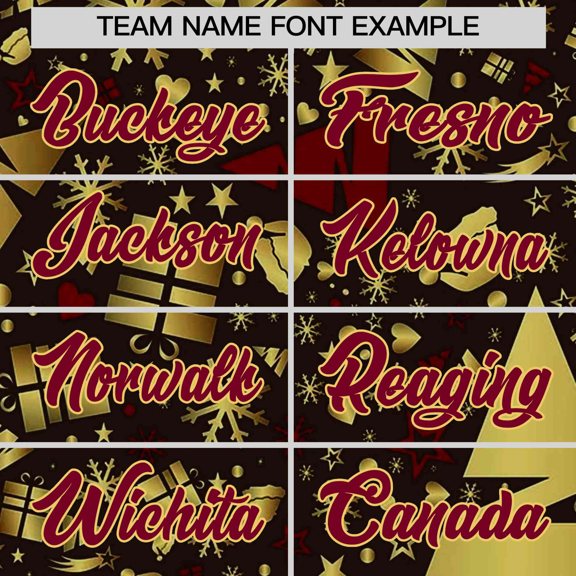 Custom Brown Crimson Christmas Graffiti Pattern Athletic Pullover Hoodie