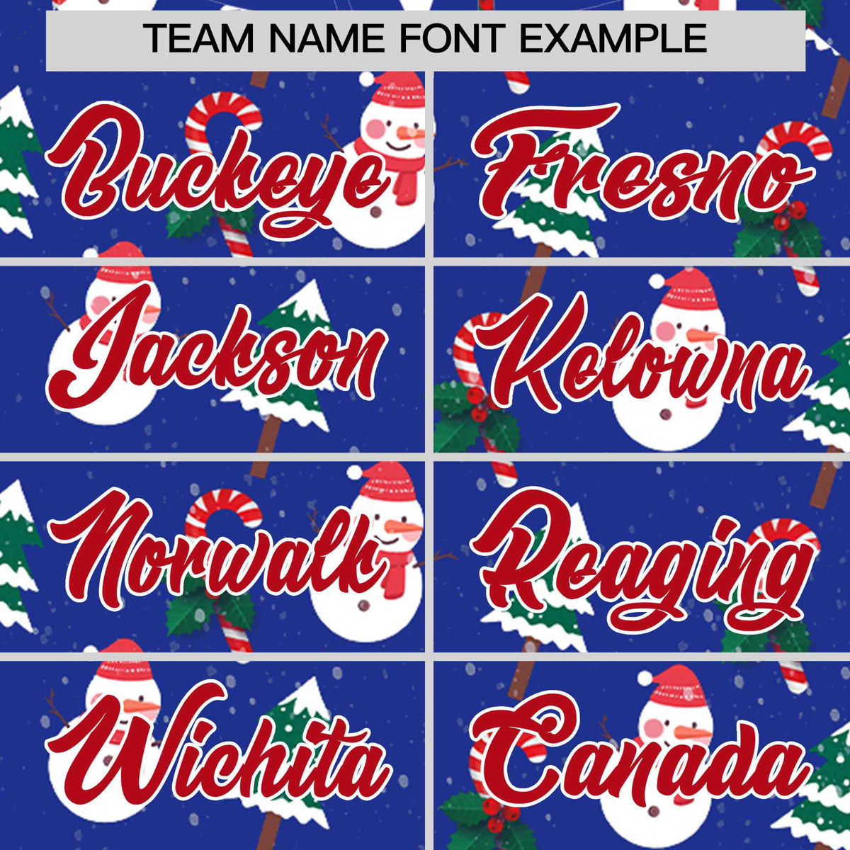 Custom Royal Blue Red Christmas Graffiti Pattern Athletic Pullover Hoodie