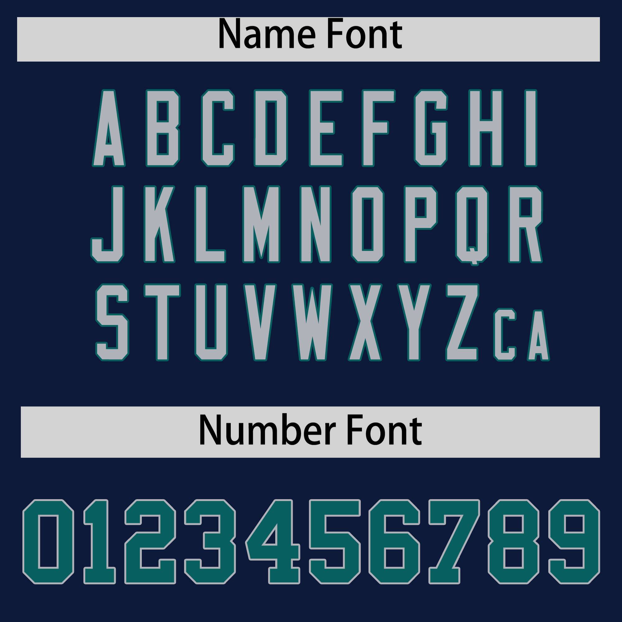 Custom Navy Aqua Varsity Full-Zip Letterman Classic Jacket Hoodie| KXKSHOP