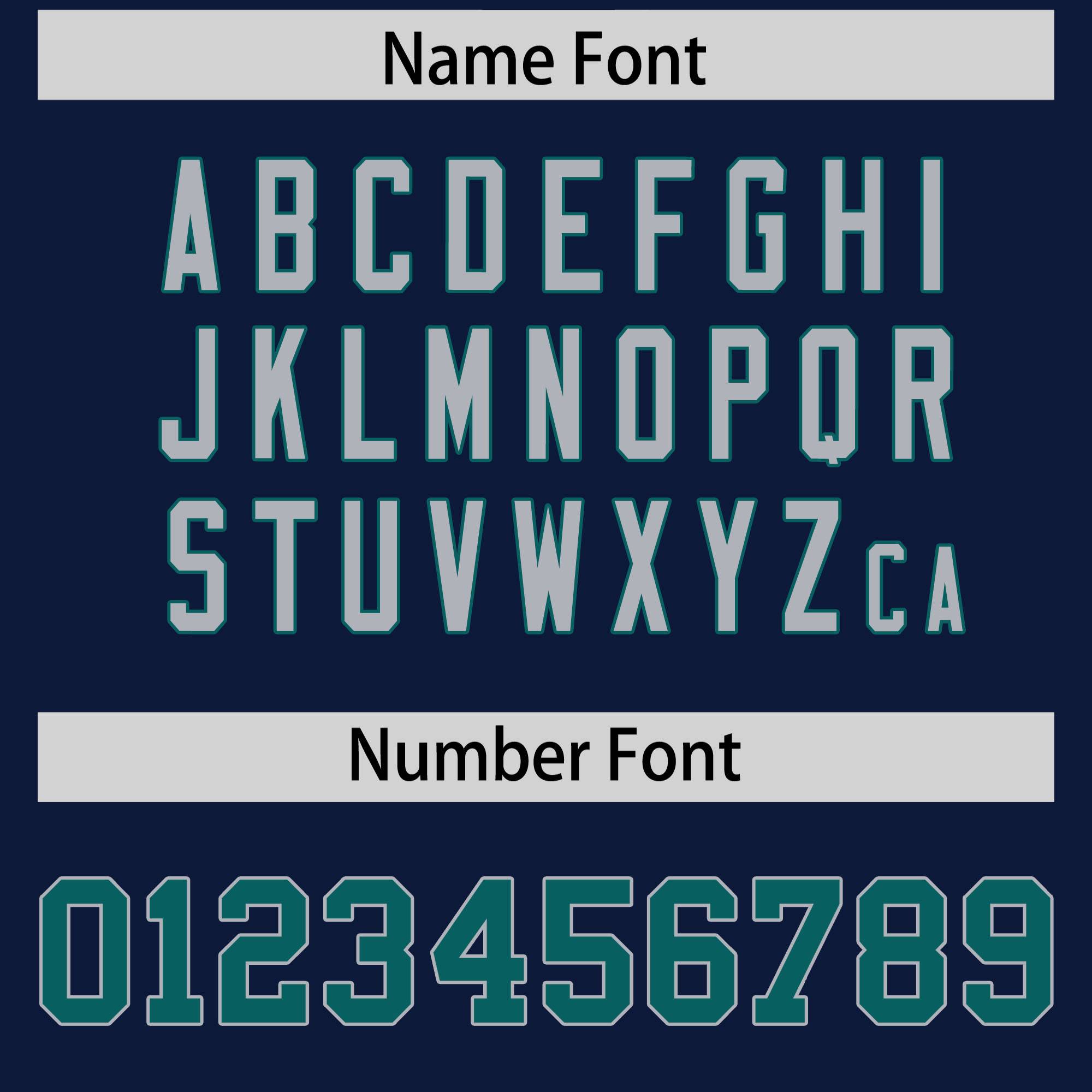 Custom Navy Aqua Varsity Full-Zip Letterman Classic Jacket Hoodie| KXKSHOP