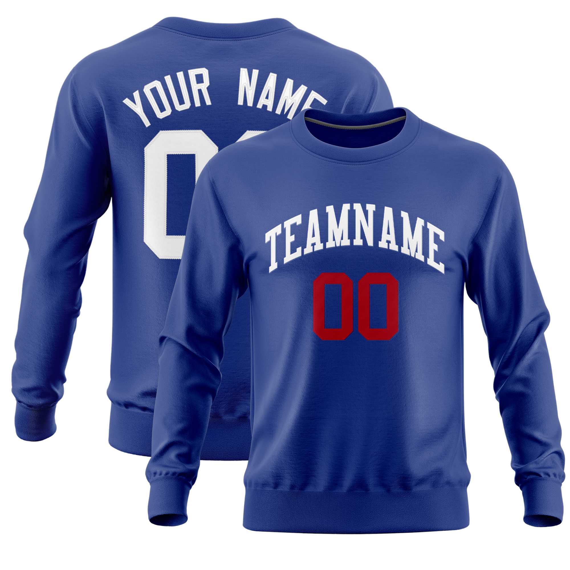 Custom Royal Classic Style Personalized Uniform Pullover Hoodie| KXKSHOP