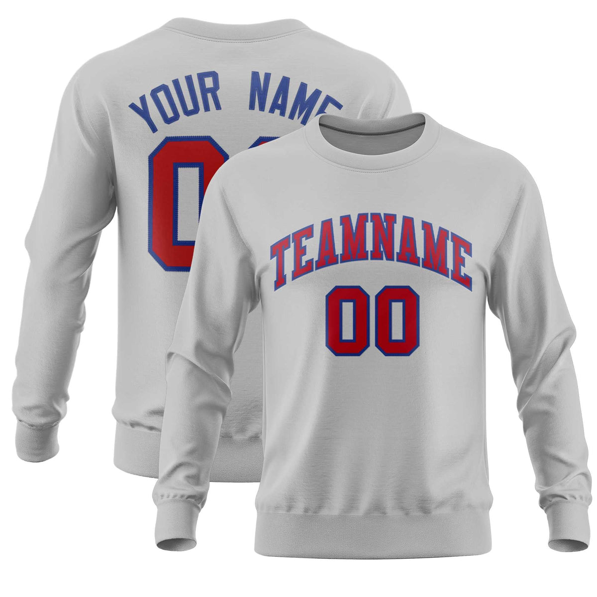 Custom Gray Classic Style Personalized Uniform Pullover Hoodie| KXKSHOP