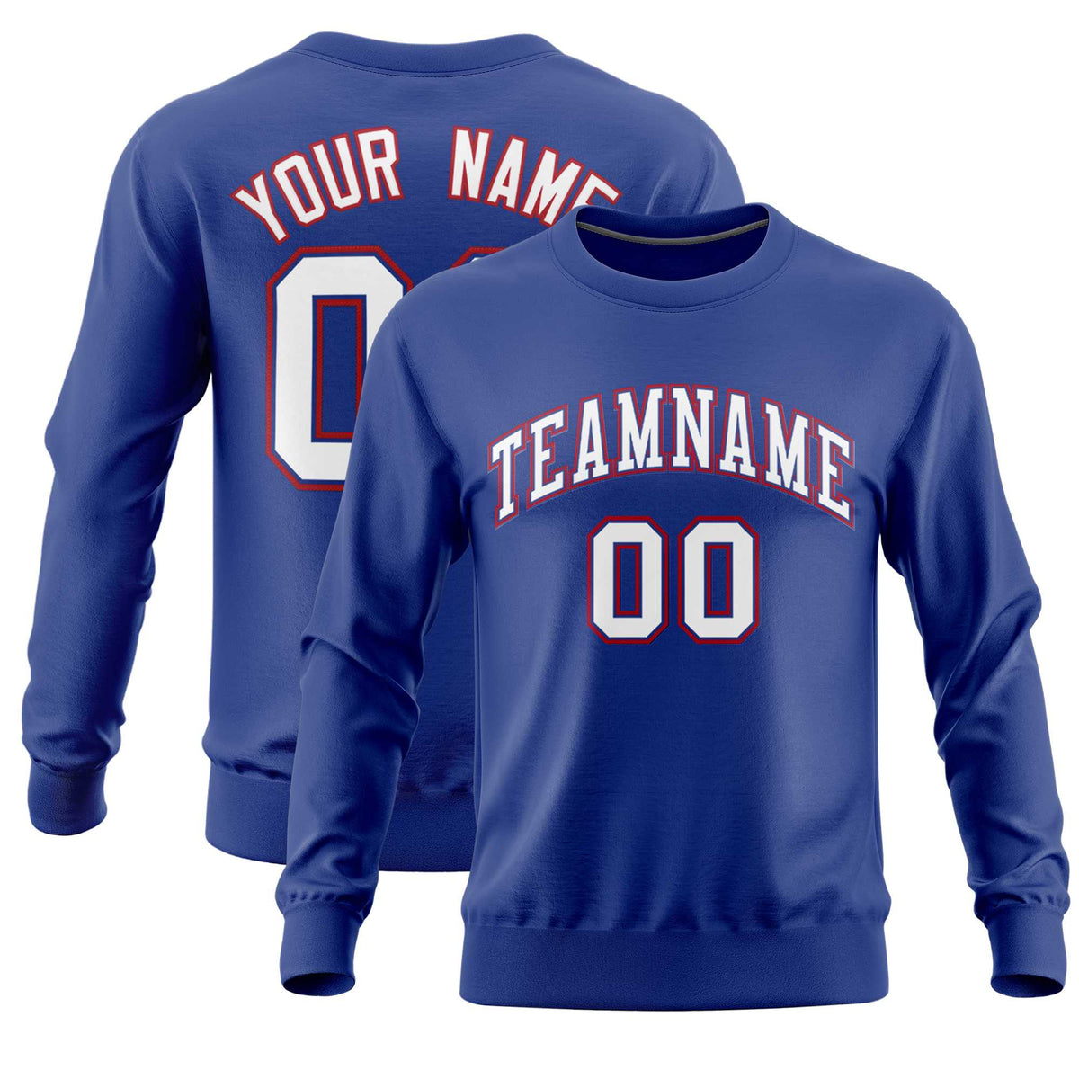 Custom Royal Classic Style Personalized Uniform Pullover Hoodie| KXKSHOP