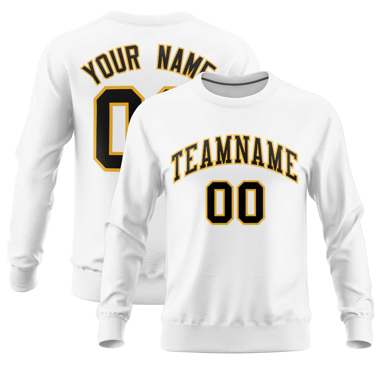 Custom White Classic Style Personalized Uniform Pullover Hoodie| KXKSHOP