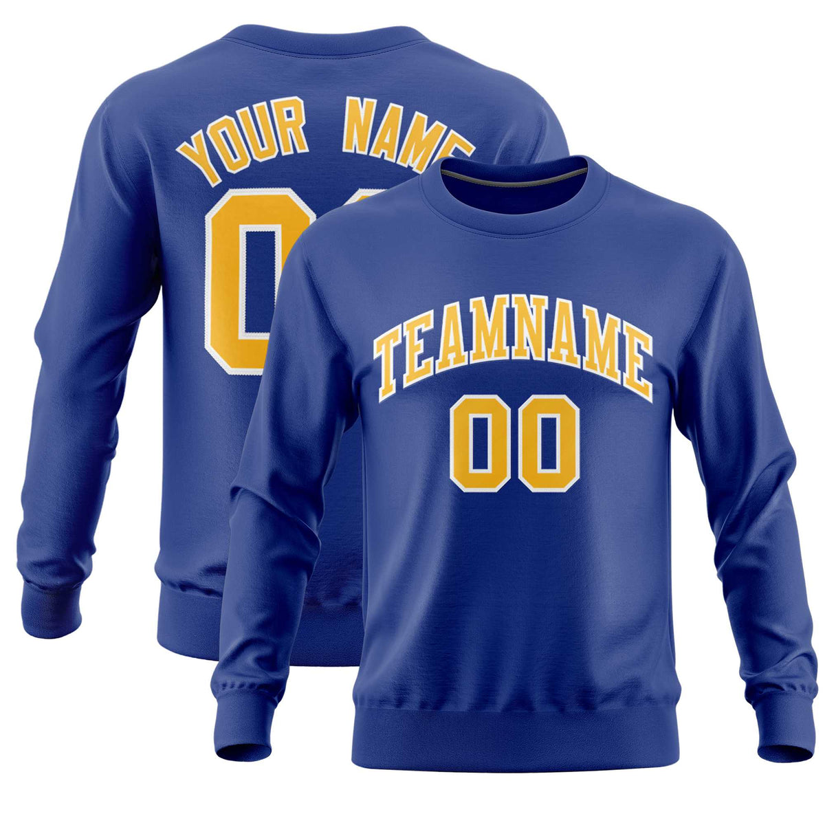Custom Royal Classic Style Personalized Uniform Pullover Hoodie| KXKSHOP