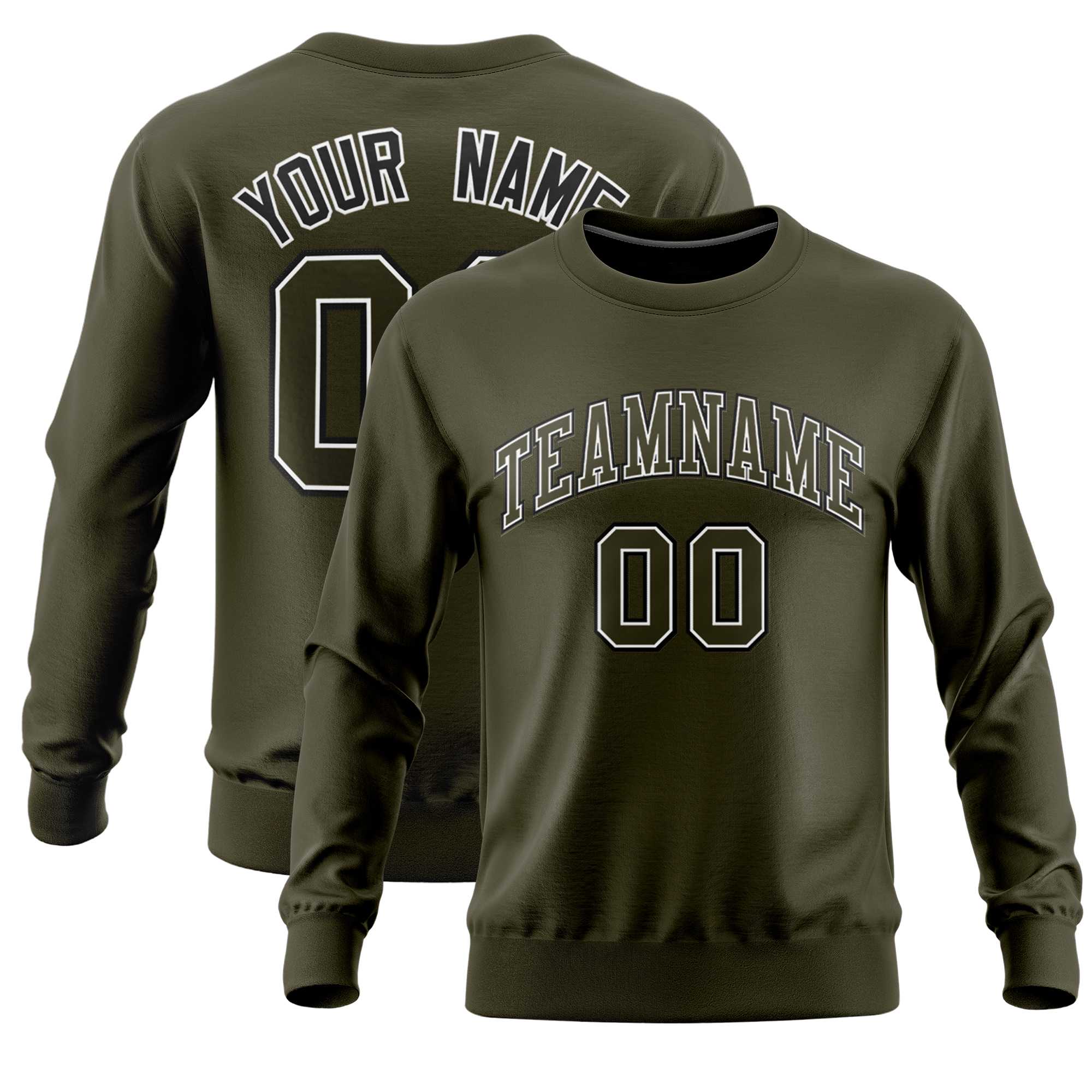 Custom Black Classic Style Personalized Uniform Pullover Hoodie| KXKSHOP