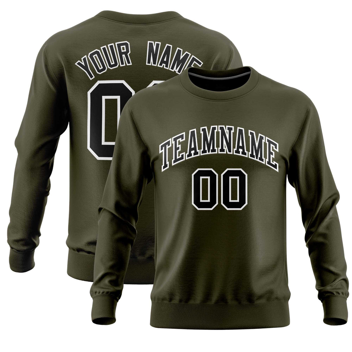 Custom Black Classic Style Personalized Uniform Pullover Hoodie| KXKSHOP