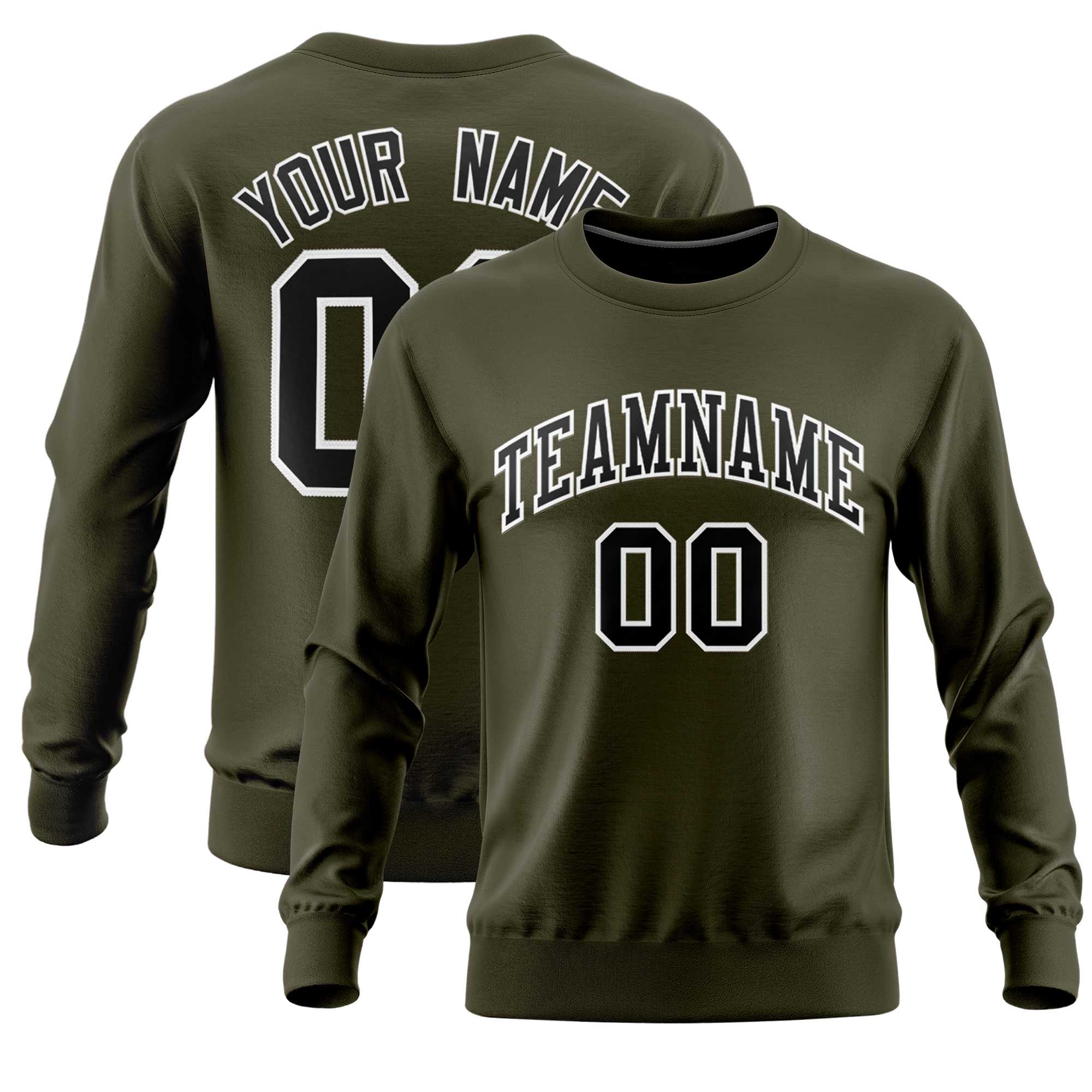 Custom Black Classic Style Personalized Uniform Pullover Hoodie| KXKSHOP