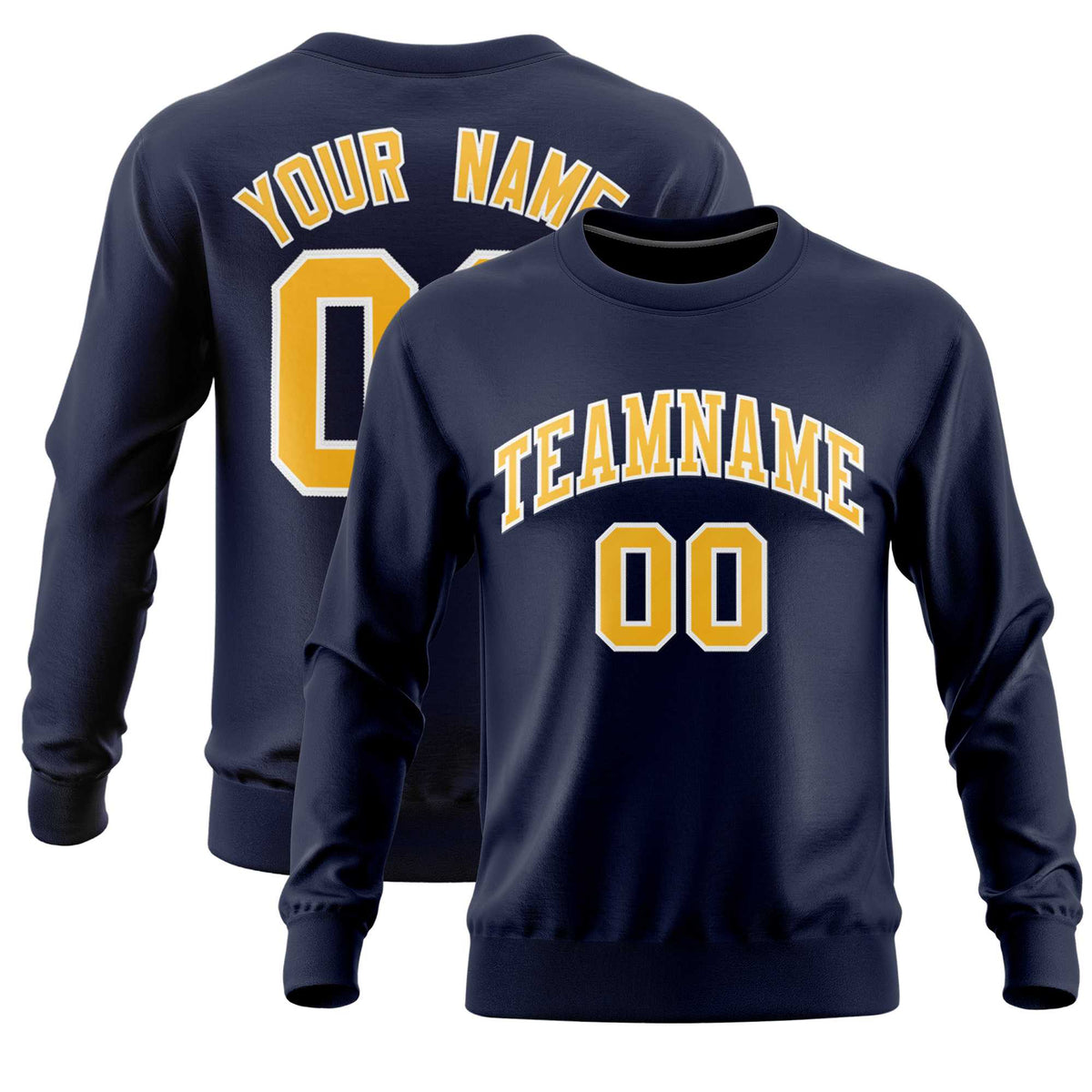 Custom Navy Classic Style Personalized Uniform Pullover Hoodie| KXKSHOP