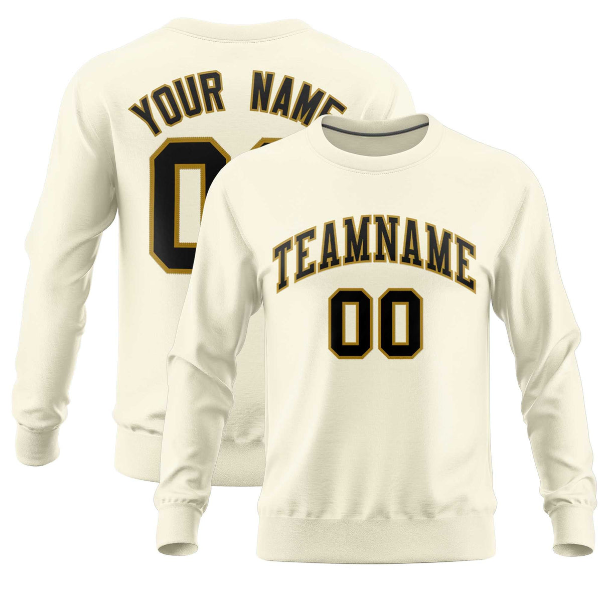 Custom Cream Classic Style Personalized Uniform Pullover Hoodie| KXKSHOP