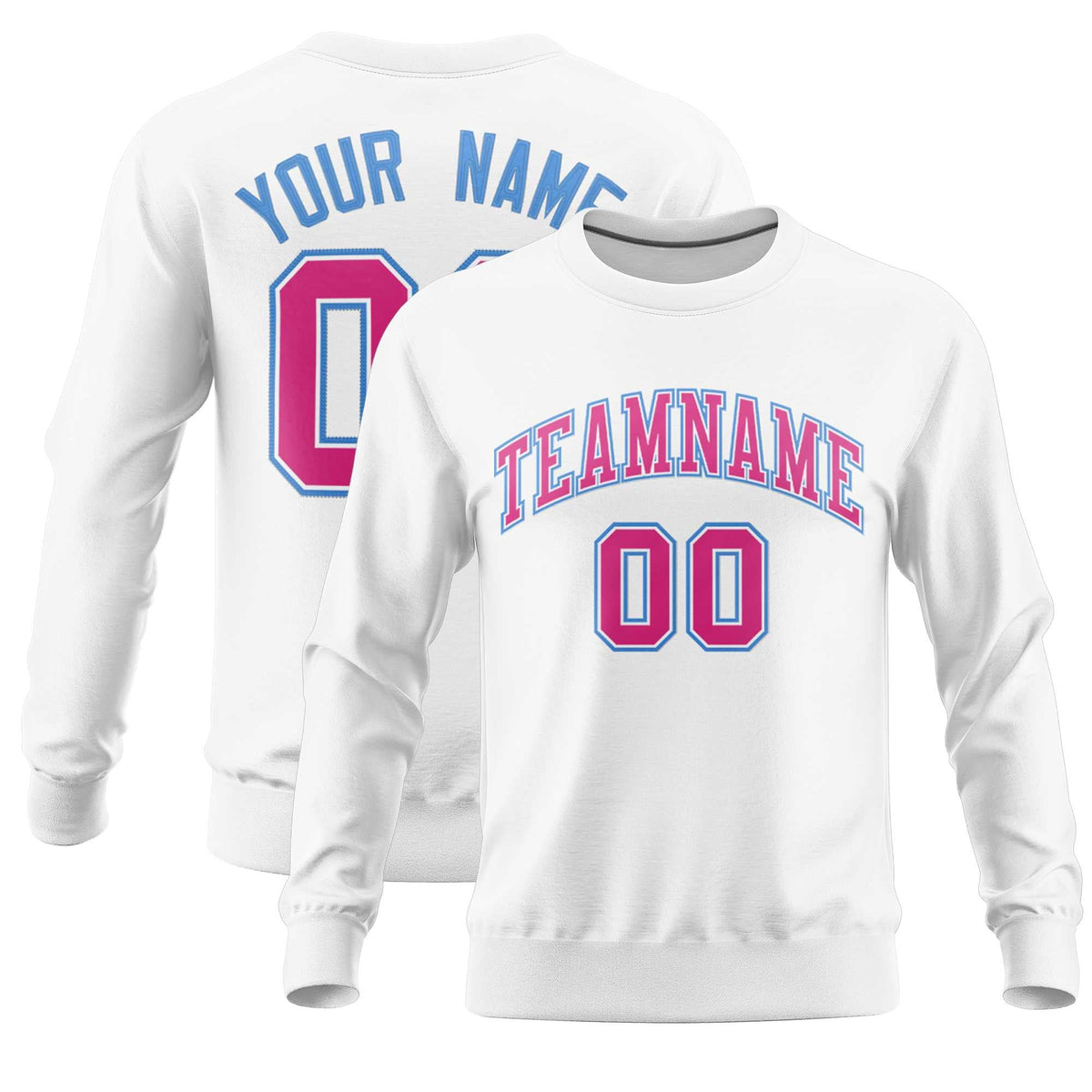 Custom White Classic Style Personalized Uniform Pullover Hoodie| KXKSHOP
