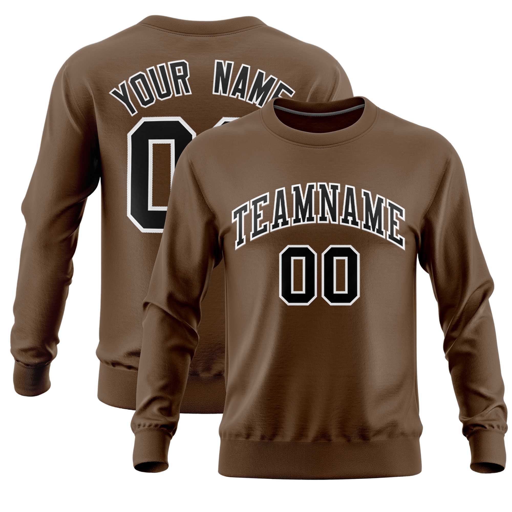 Custom Light Brown Classic Style Personalized Uniform Pullover Hoodie| KXKSHOP