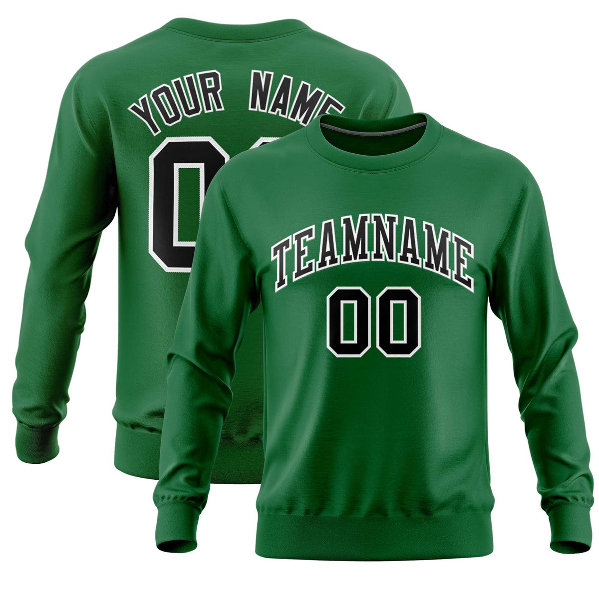 Custom Kelly Green Classic Style Personalized Uniform Pullover Hoodie| KXKSHOP