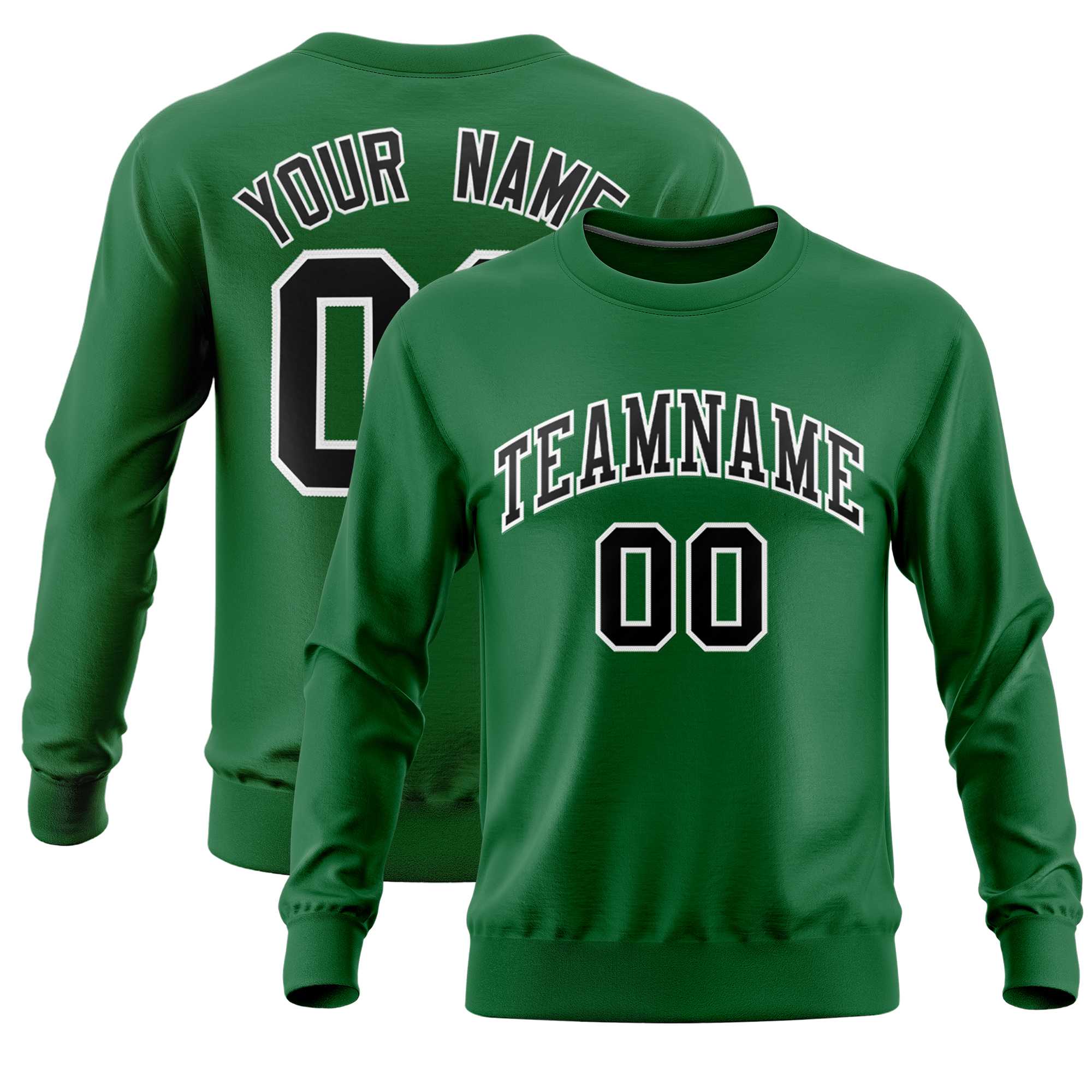 Custom Kelly Green Classic Style Personalized Uniform Pullover Hoodie| KXKSHOP