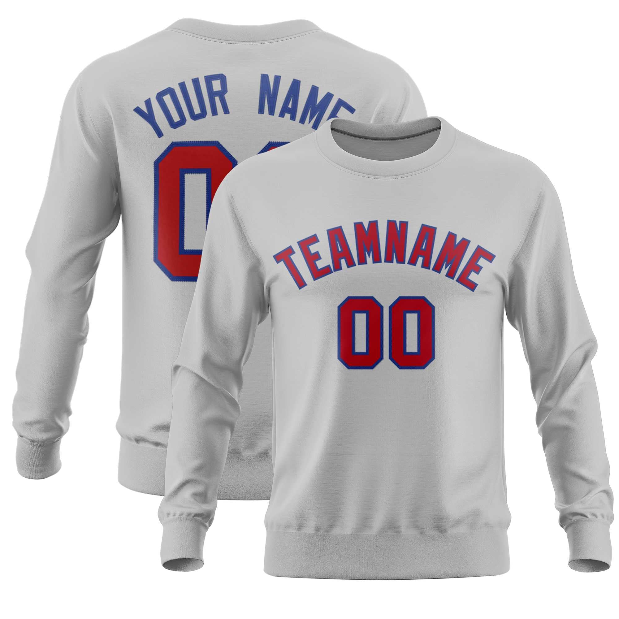 Custom Gray Classic Style Personalized Uniform Pullover Hoodie| KXKSHOP