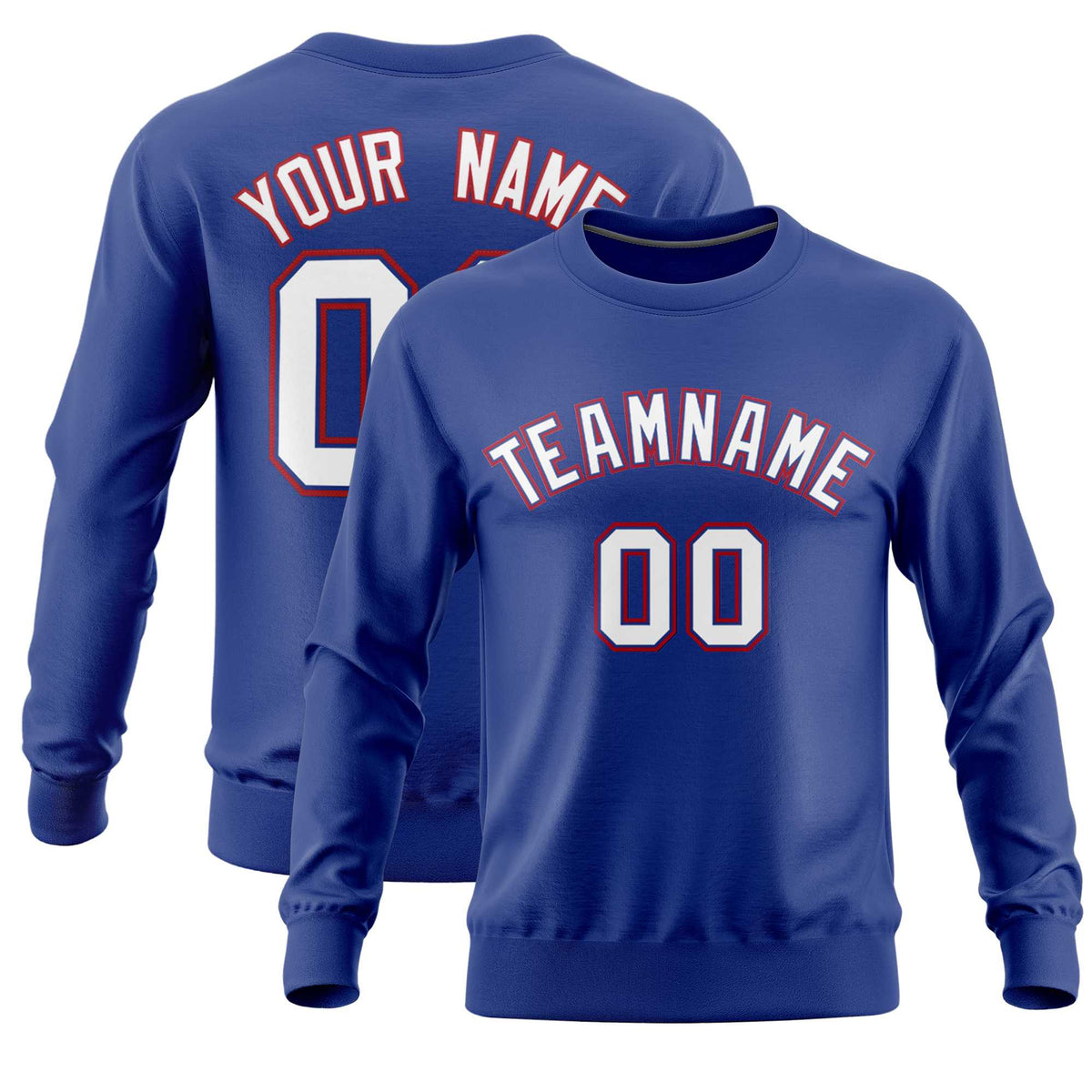 Custom Royal Classic Style Personalized Uniform Pullover Hoodie| KXKSHOP