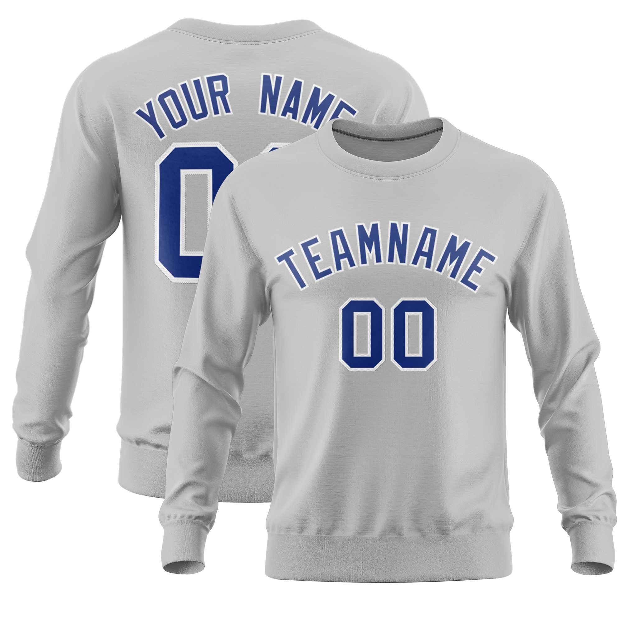 Custom Gray Classic Style Personalized Uniform Pullover Hoodie| KXKSHOP