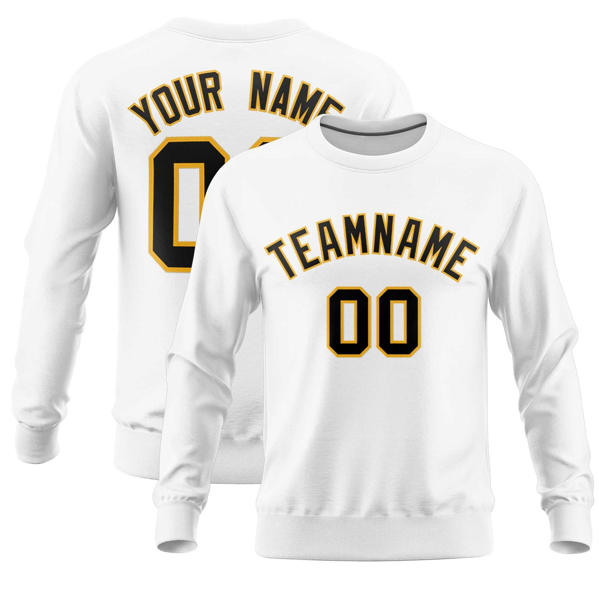 Custom White Classic Style Personalized Uniform Pullover Hoodie| KXKSHOP
