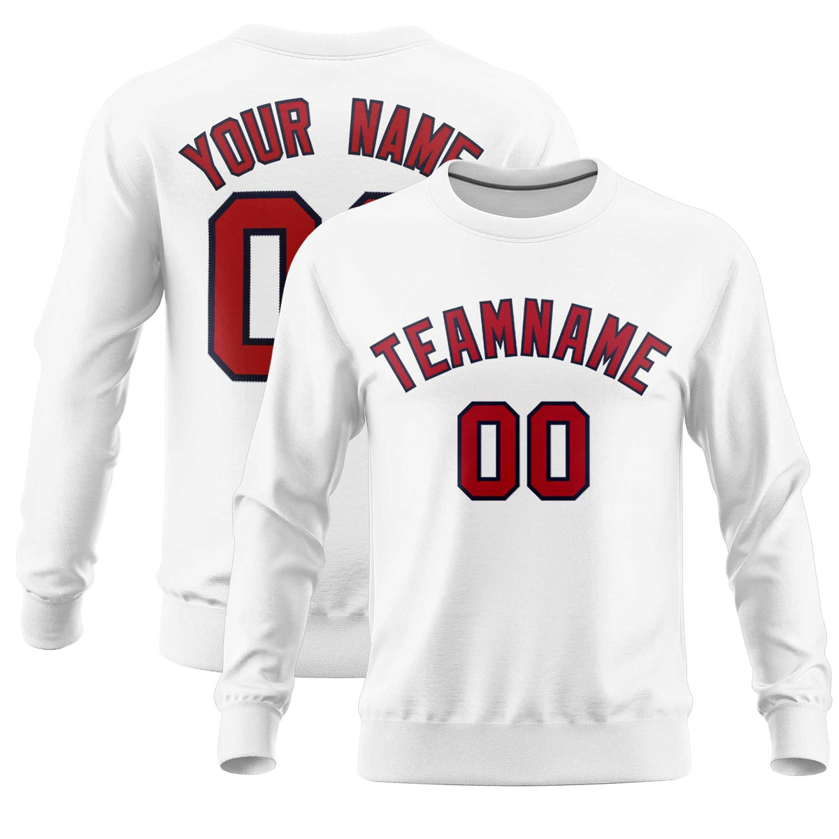 Custom White Classic Style Personalized Uniform Pullover Hoodie| KXKSHOP